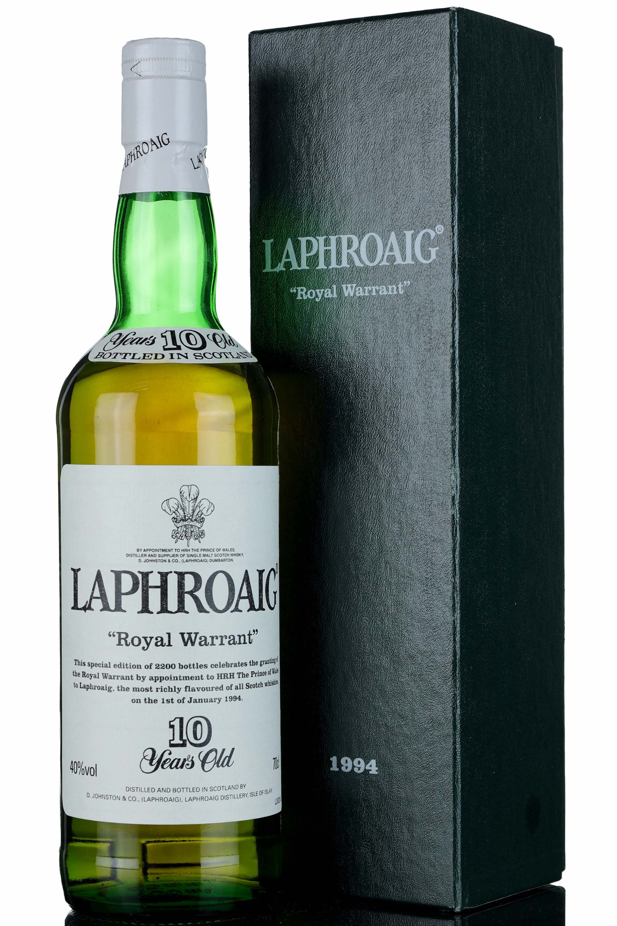 Laphroaig 10 Year Old - Royal Warrant 1994