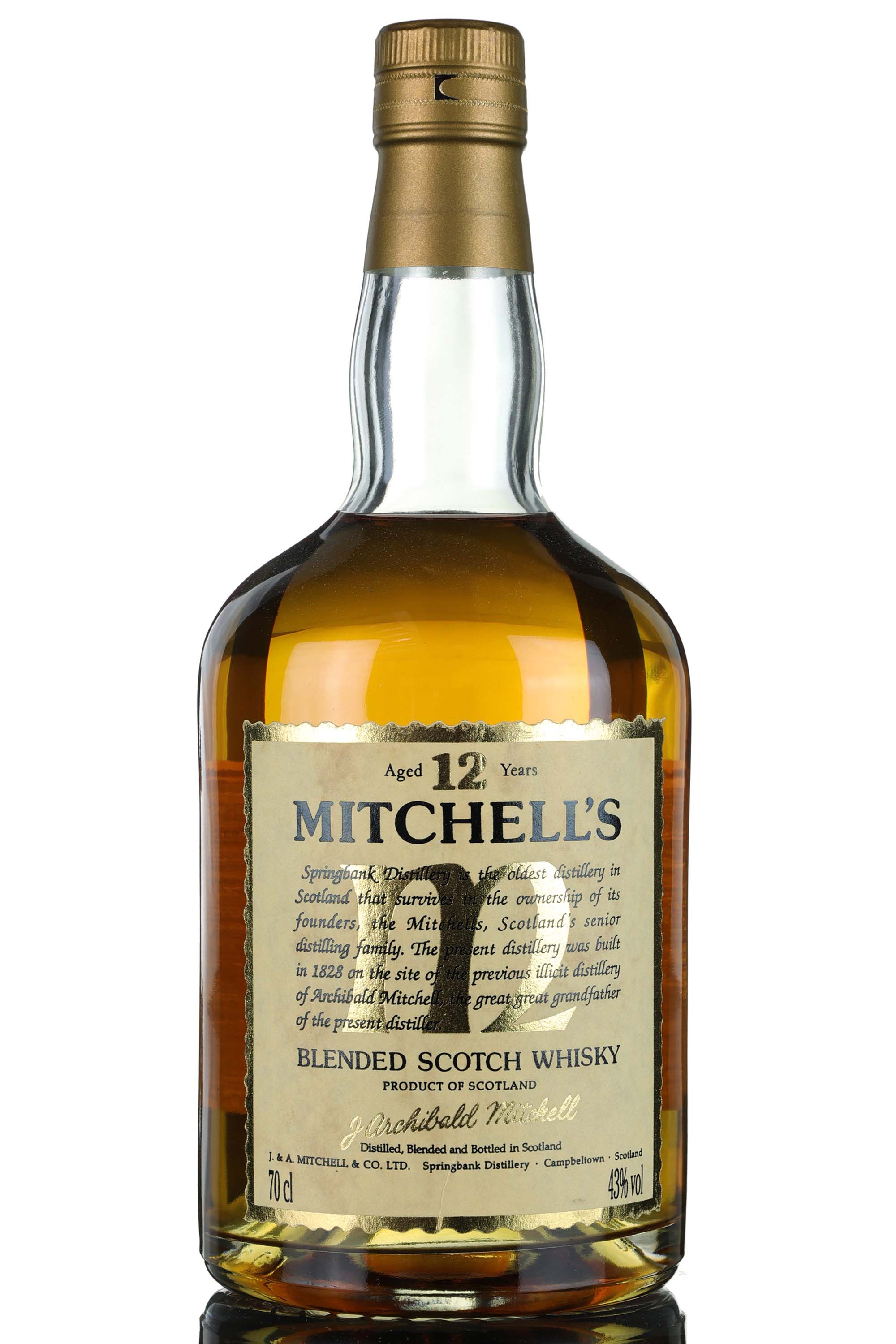 Mitchells 12 Year Old - Springbank Distillery - 1990s