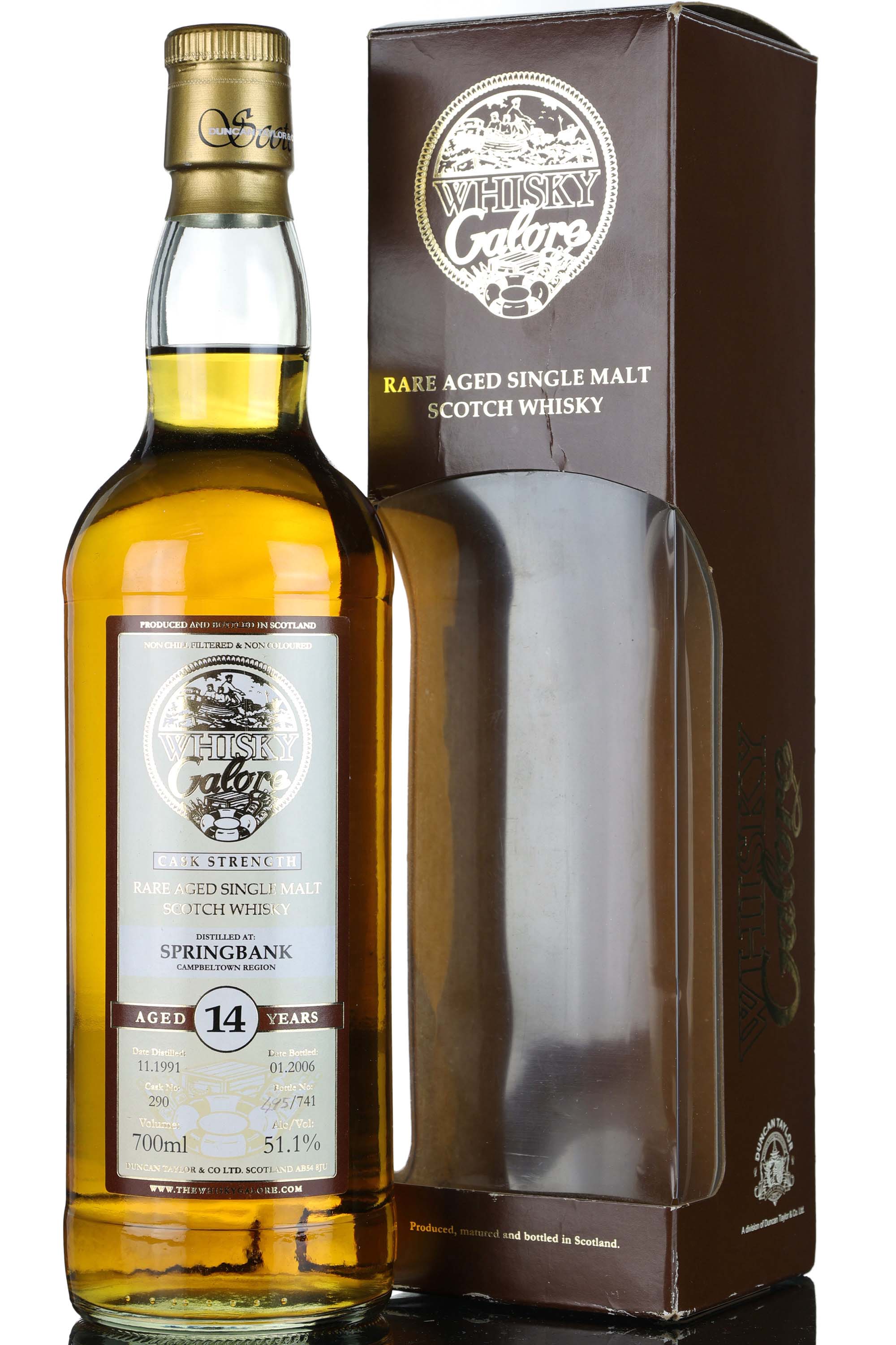 Springbank 1991-2006 - 14 Year Old - Duncan Taylor - Whisky Galore - Single Cask 290