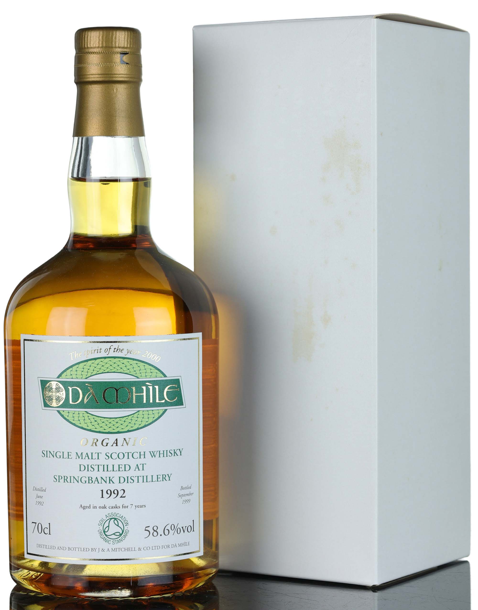 Springbank 1992-1999 - 7 Year Old - Da Mhile Exclusive - First Organic Whisky - Cask Stren