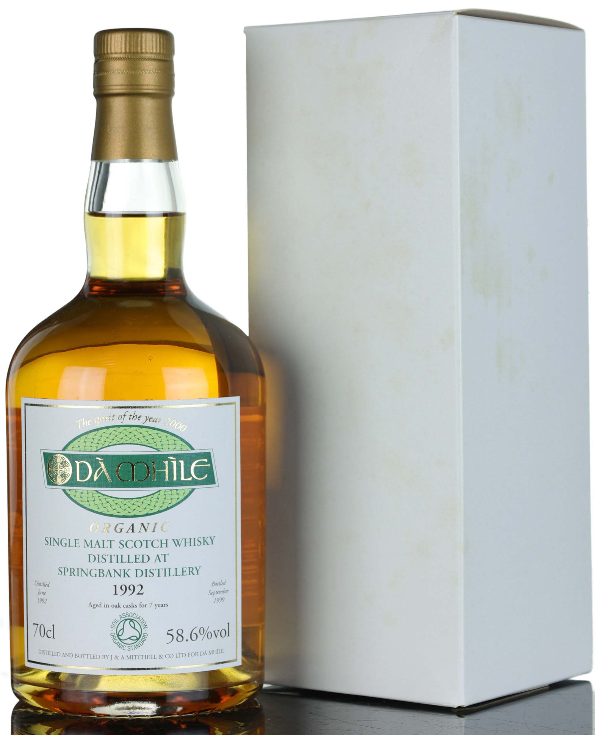 Springbank 1992-1999 - 7 Year Old - Da Mhile Exclusive - First Organic Whisky - Cask Stren