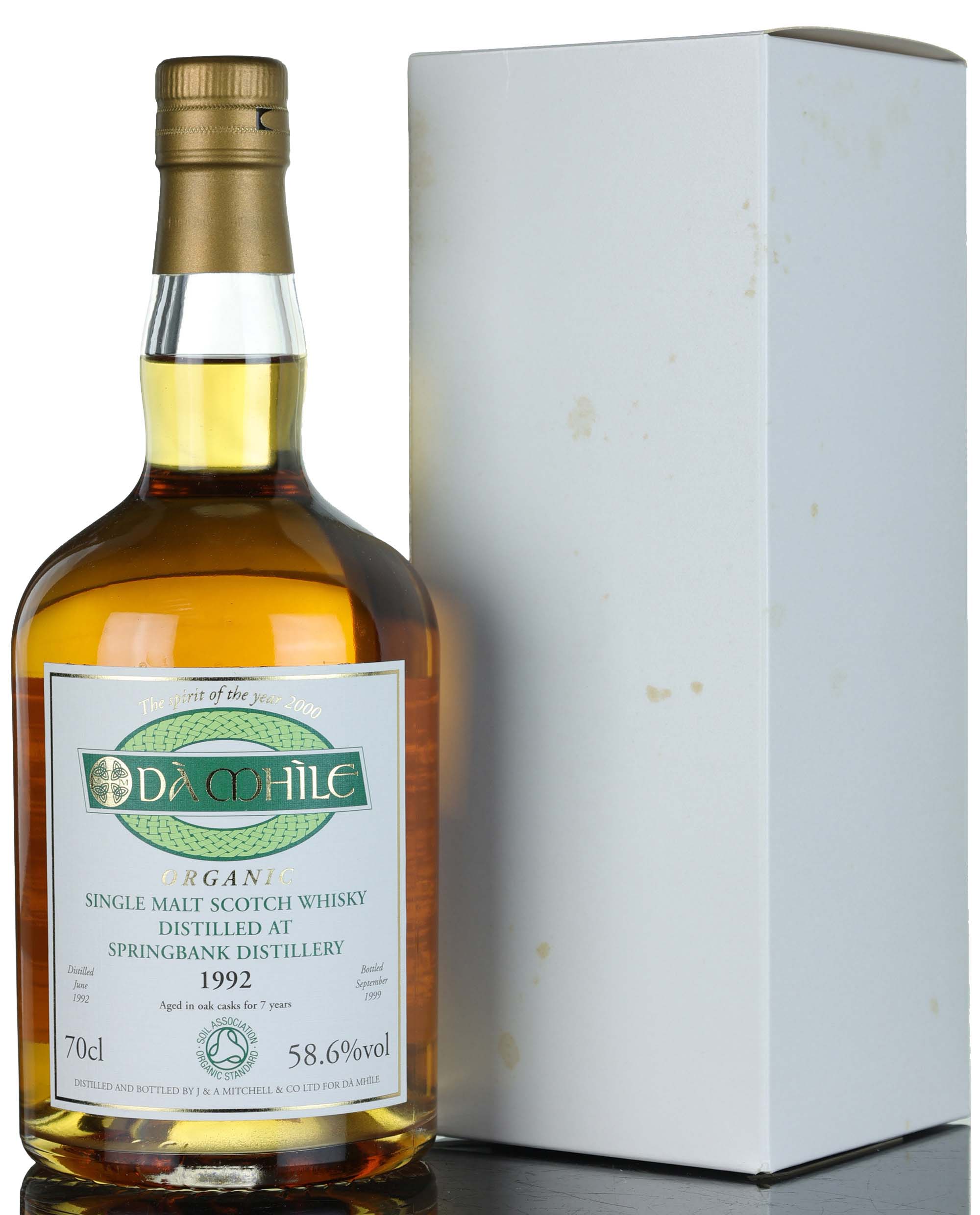 Springbank 1992-1999 - 7 Year Old - Da Mhile Exclusive - First Organic Whisky - Cask Stren