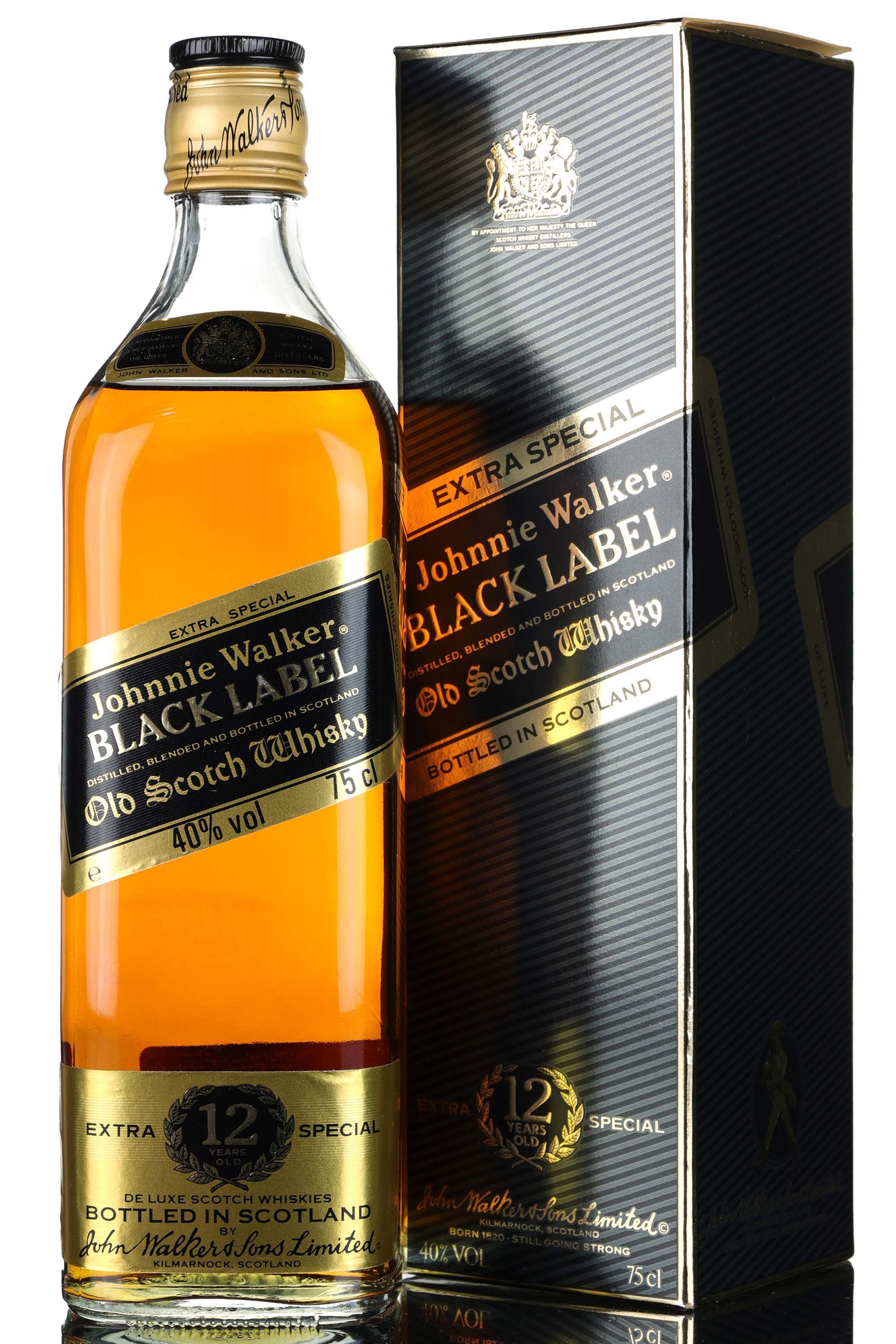 Johnnie Walker 12 Year Old - Black Label - Extra Special - 1980s