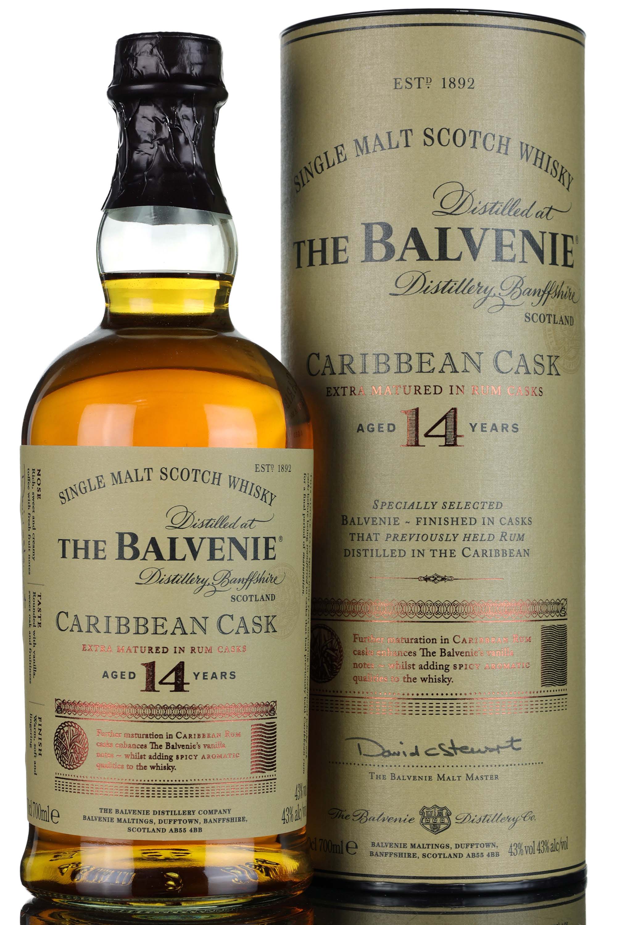 Balvenie 14 Year Old - Caribbean Rum Cask Finish