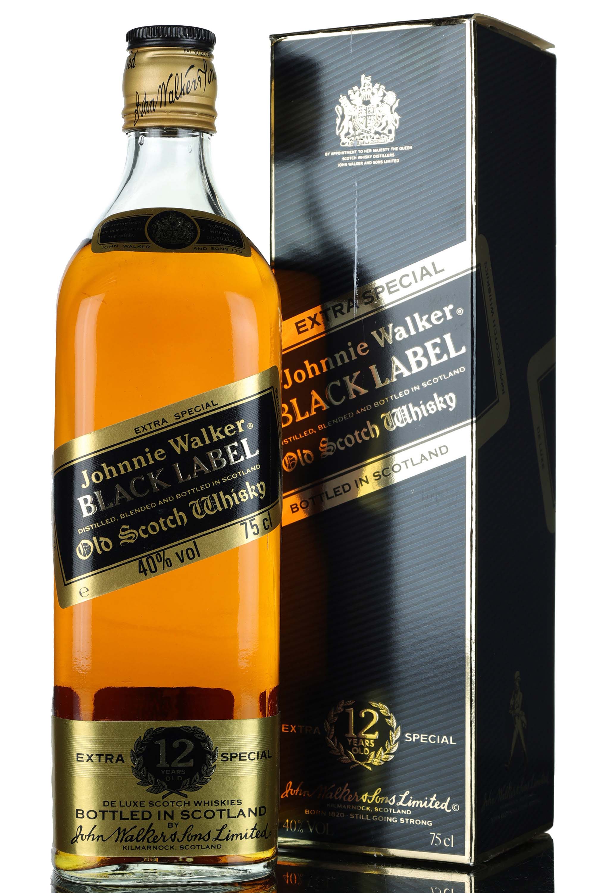 Johnnie Walker 12 Year Old - Black Label - Extra Special - 1980s