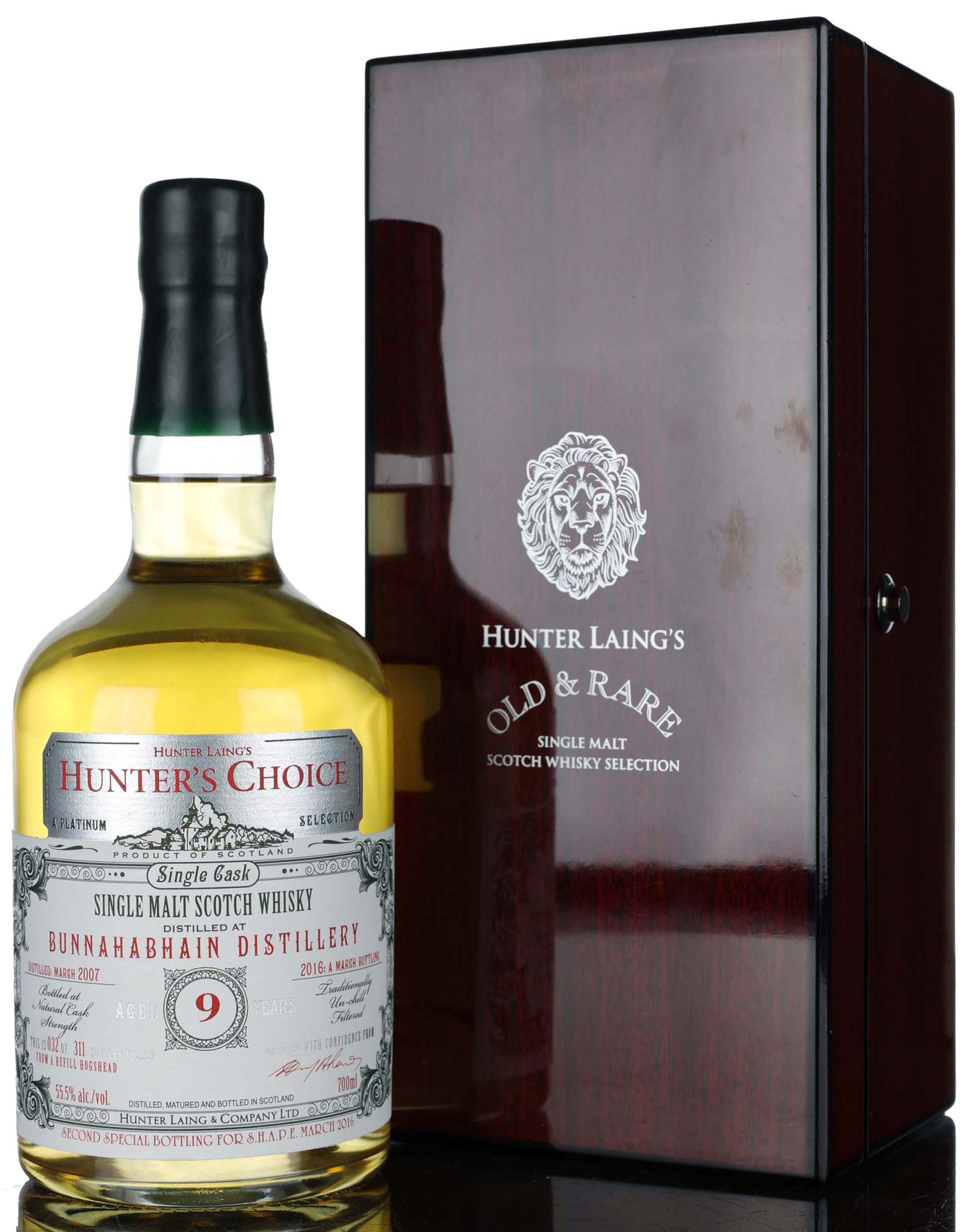 Bunnahabhain 2007-2016 - 9 Year Old - Hunter Laing - Old & Rare Platinum Selection - Singl