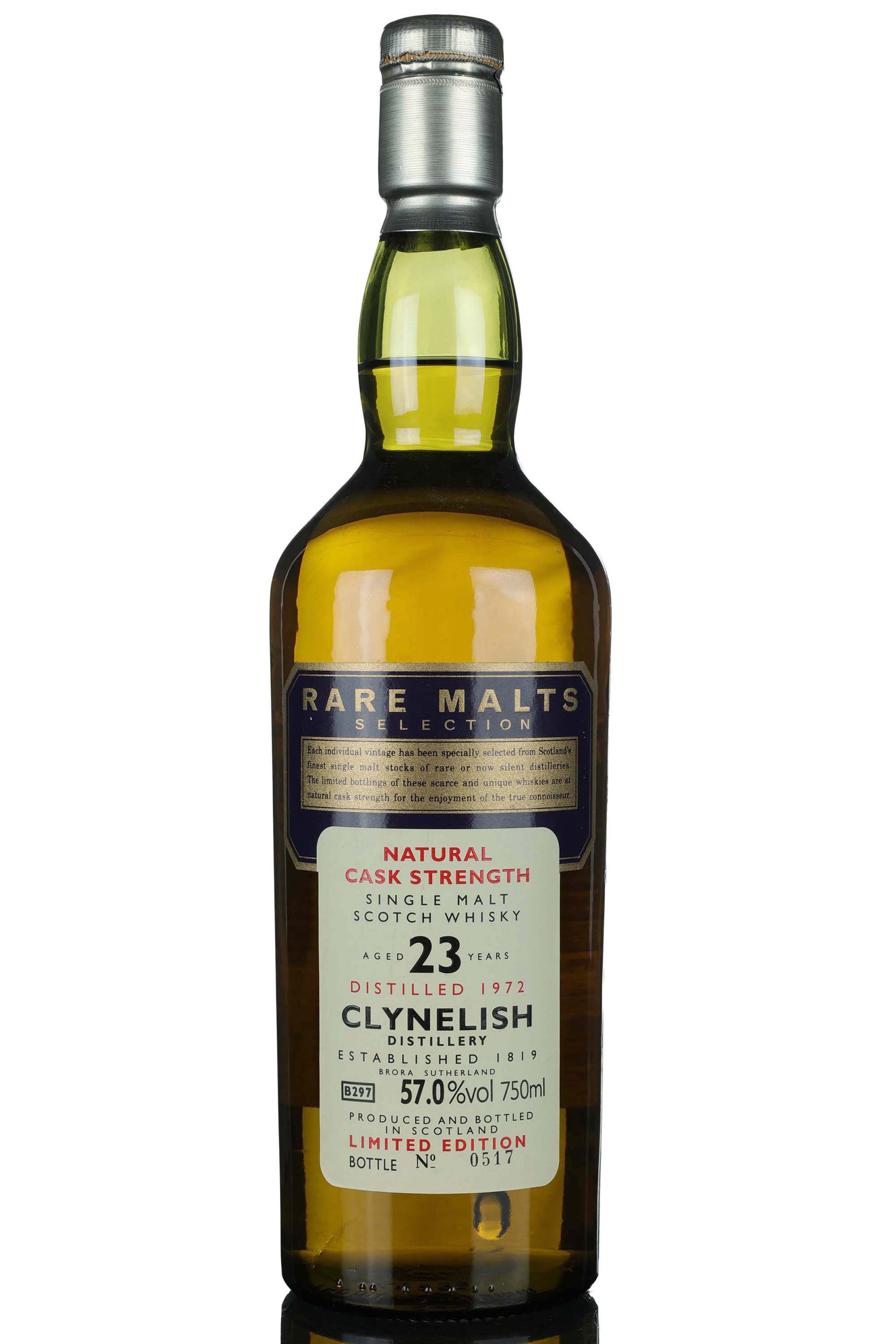 Clynelish 1972 - 23 Year Old - Rare Malts 57.0% - RSA