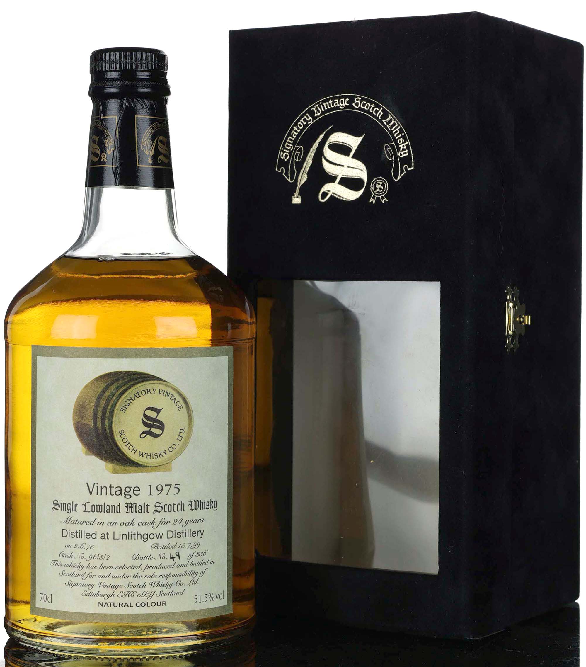 Linlithgow 1975-1999 - 24 Year Old - Signatory Vintage - Single Cask 96-3-2