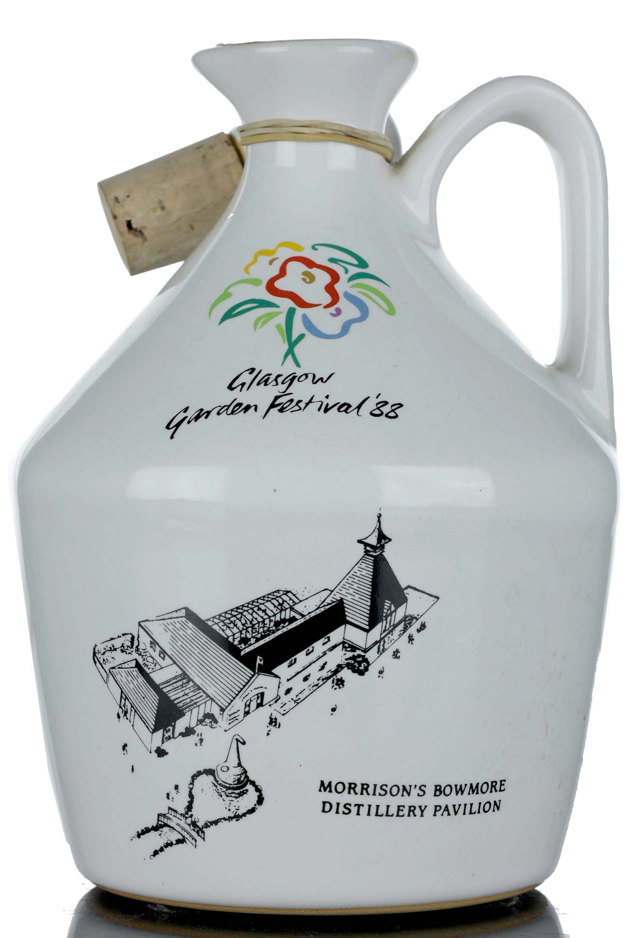 Bowmore 15 Year Old - Glasgow Garden Festival 1988 - Ceramic Decanter