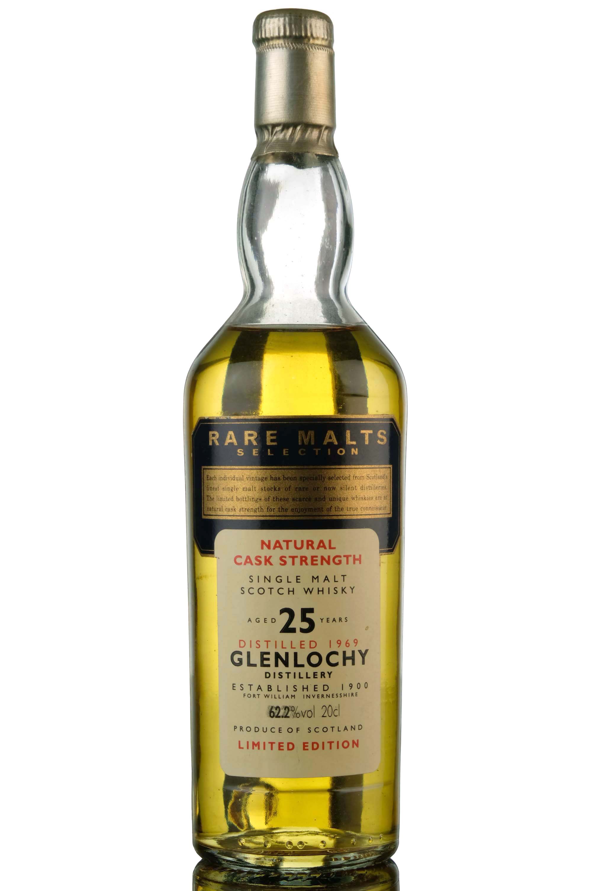 Glenlochy 1969 - 25 Year Old - Rare Malts 62.2% - Quarter Bottle