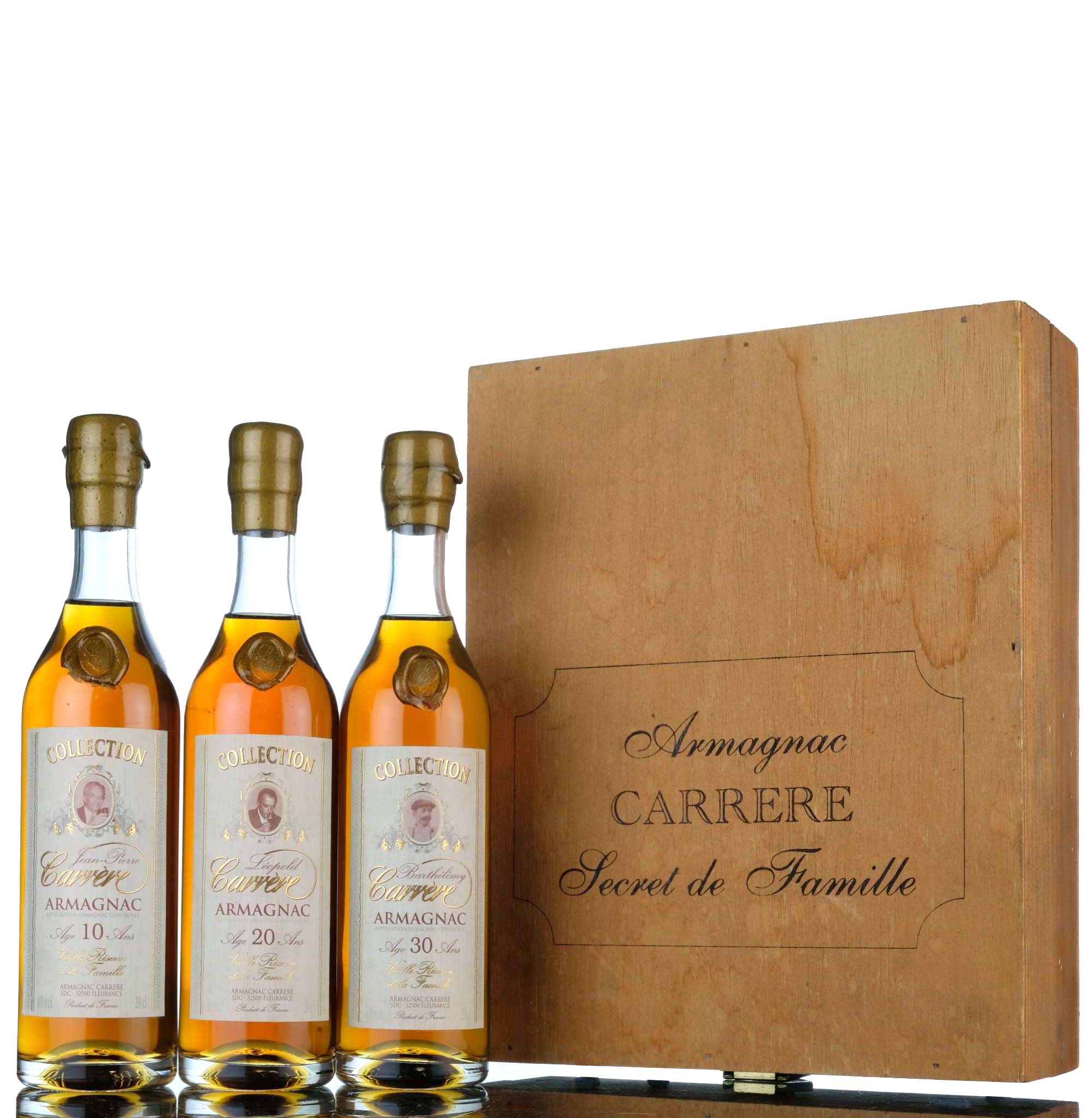 Carrere Armagnac Box Set - Quarter Bottle