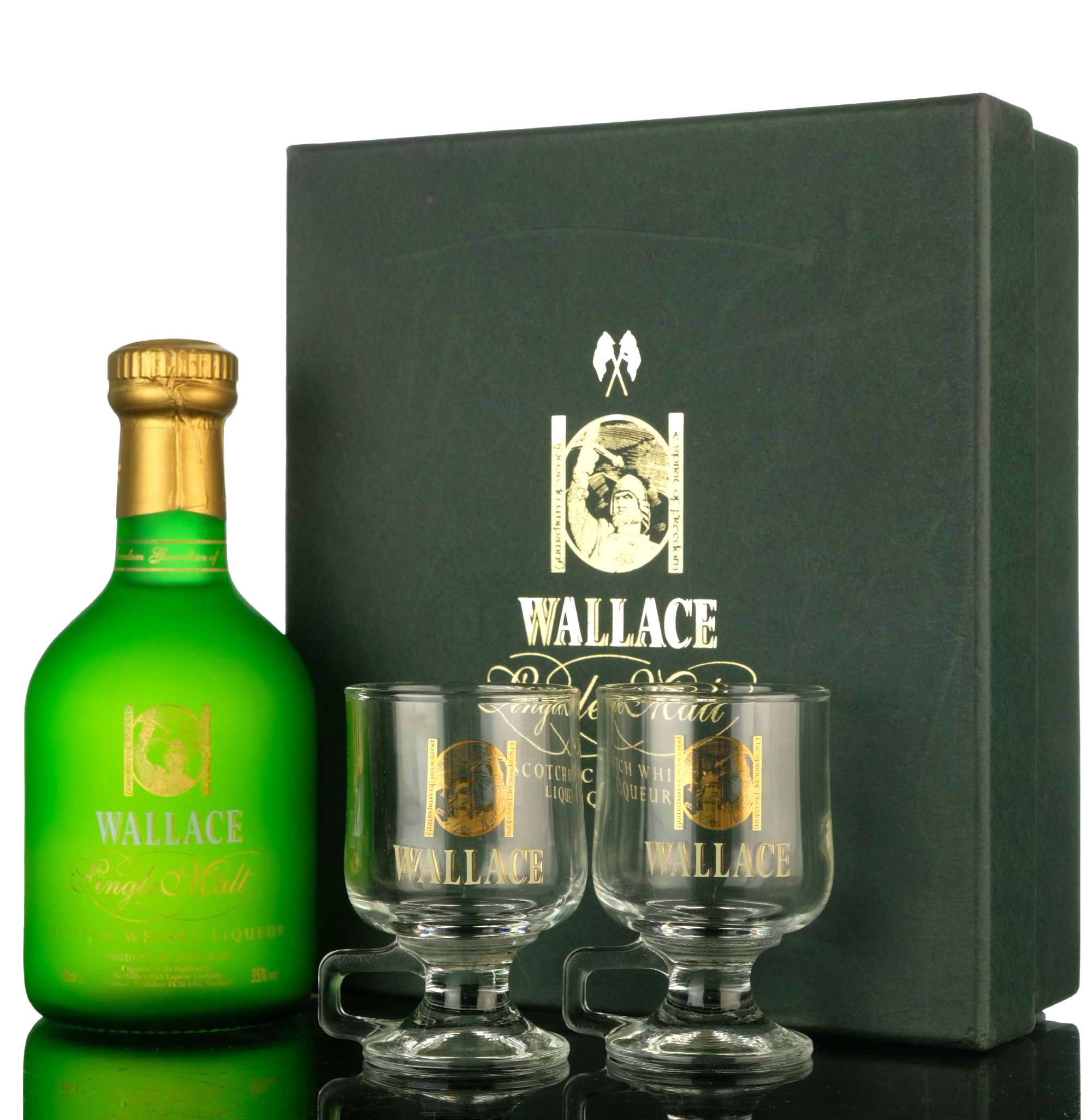 Wallace Single Malt Whisky Liqueur - Half Bottle - Presentation Set