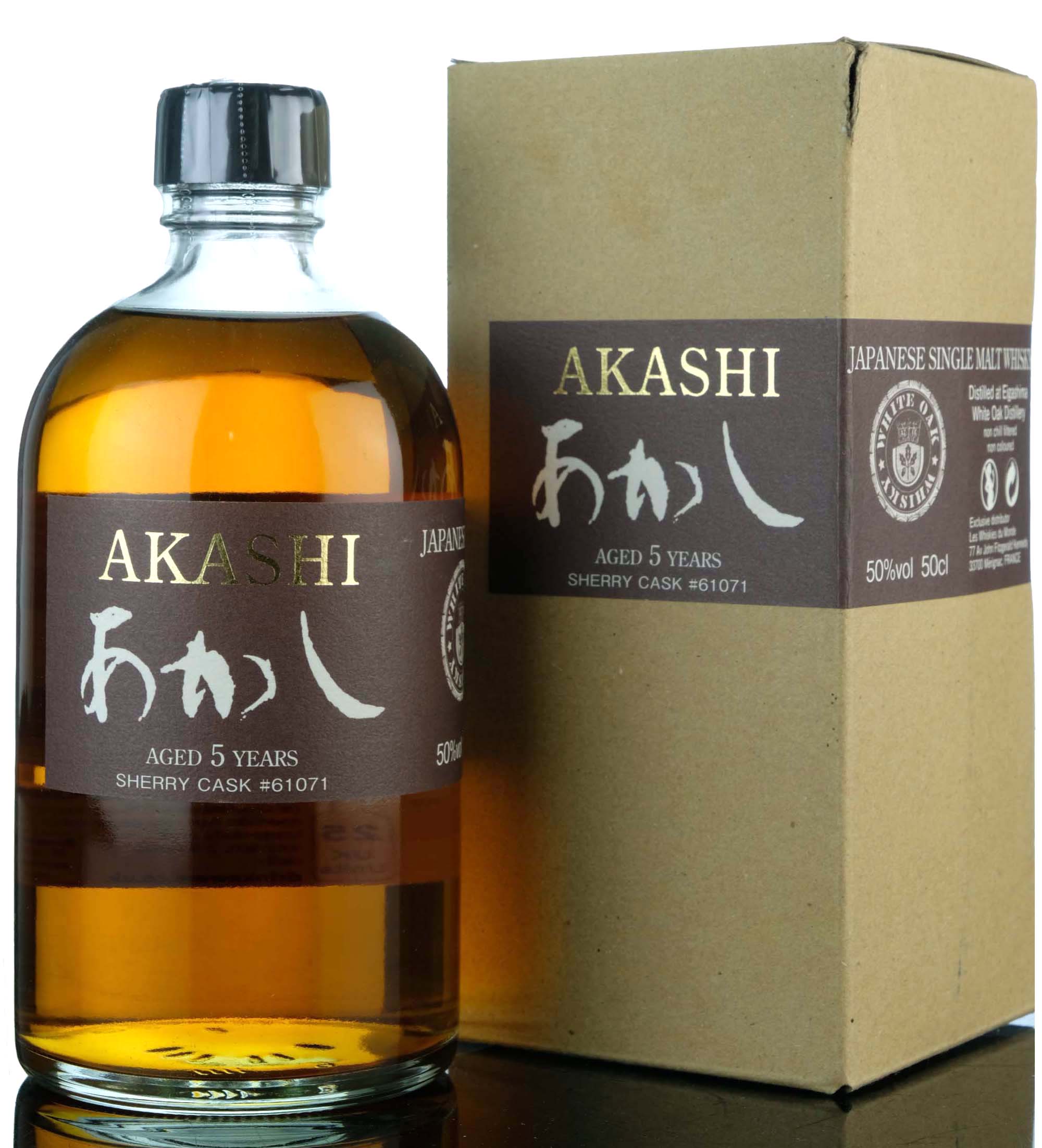 Akashi White Oak 5 Year Old - Single Cask 61071 - Half Litre