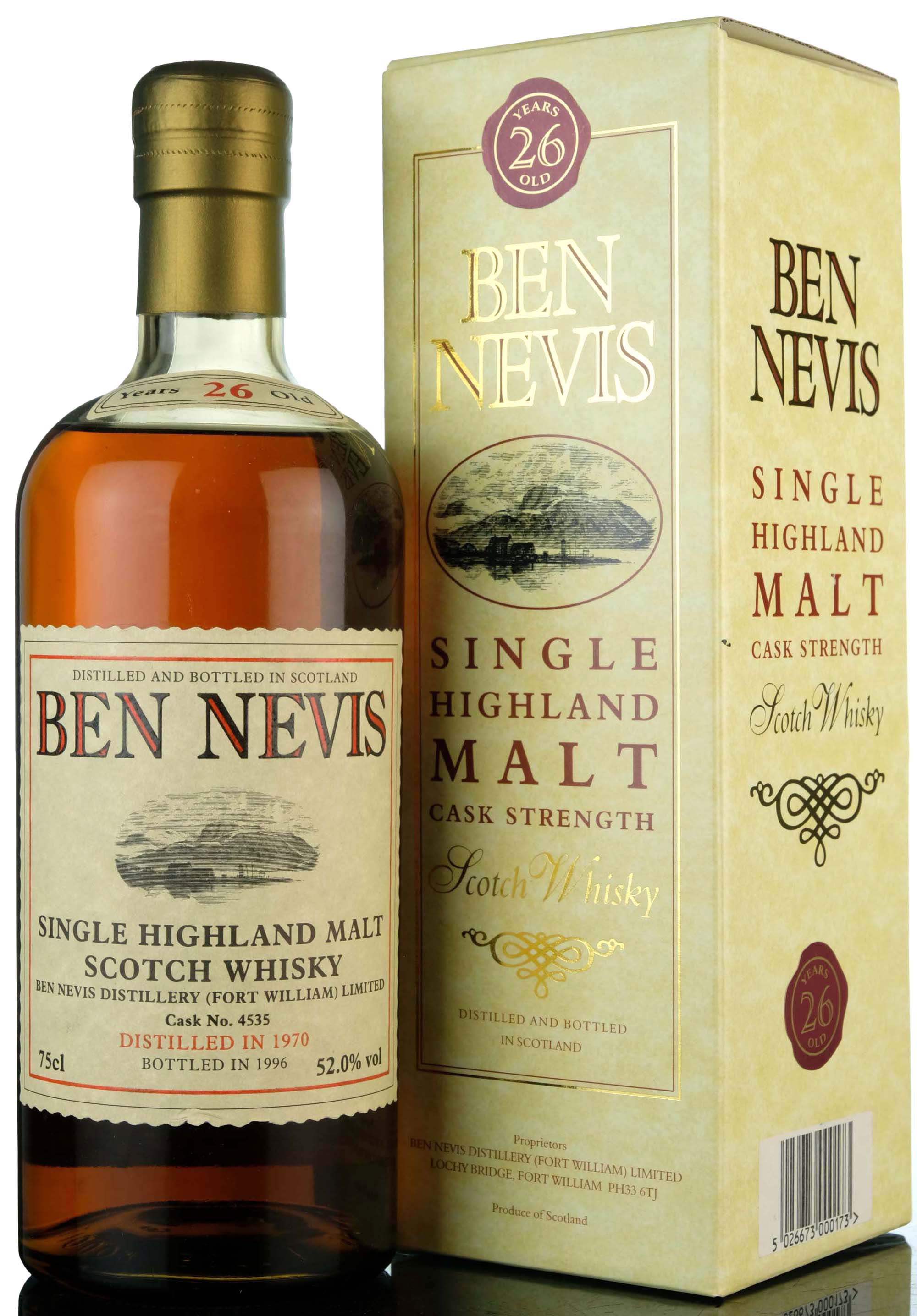 Ben Nevis 1970-1996 - 26 Year Old - Single Cask 4535