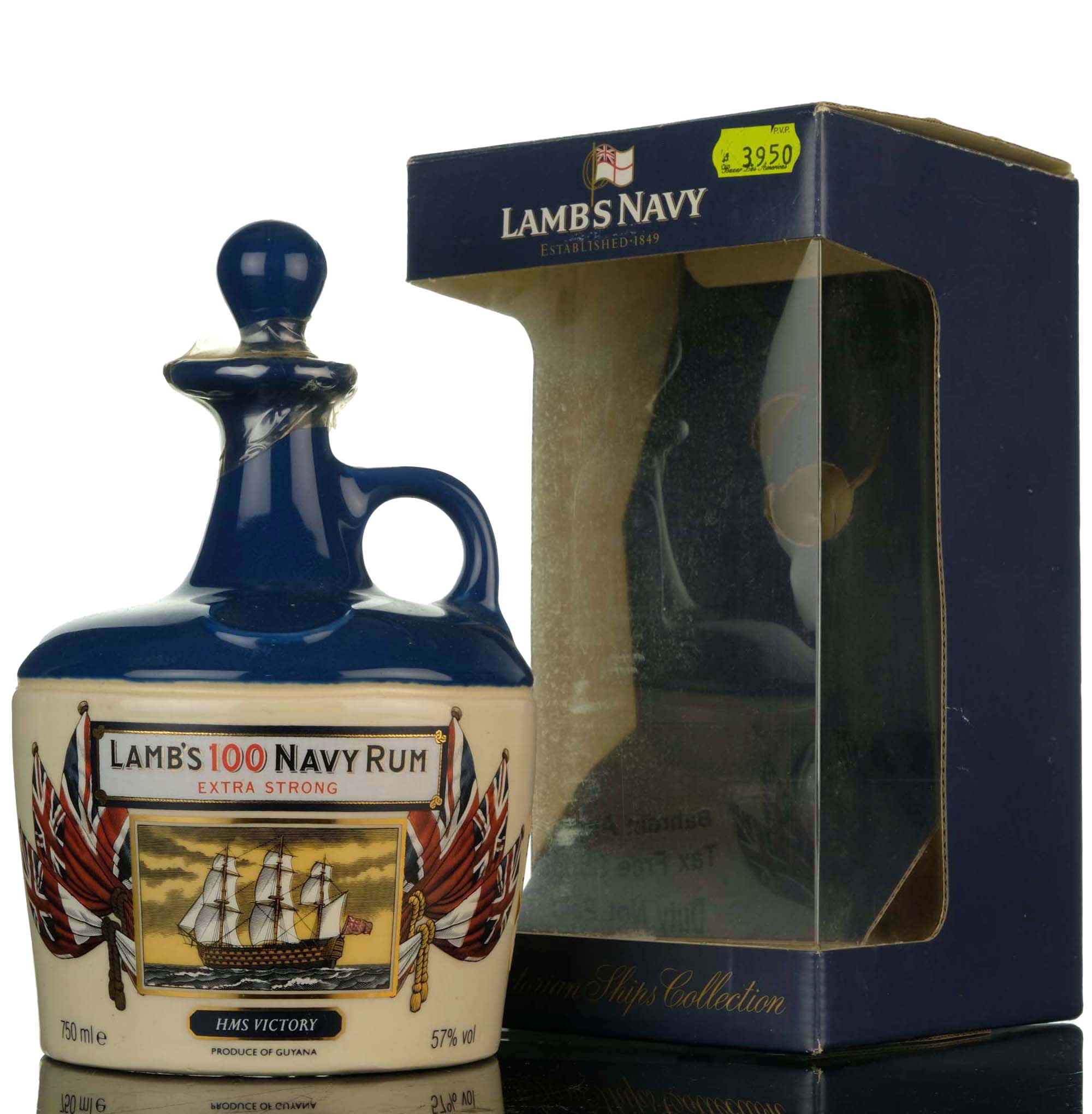Lambs Navy Rum - The Alfred Lambs Victorian Ships Collection - HMS Victory - 100 Proof - C