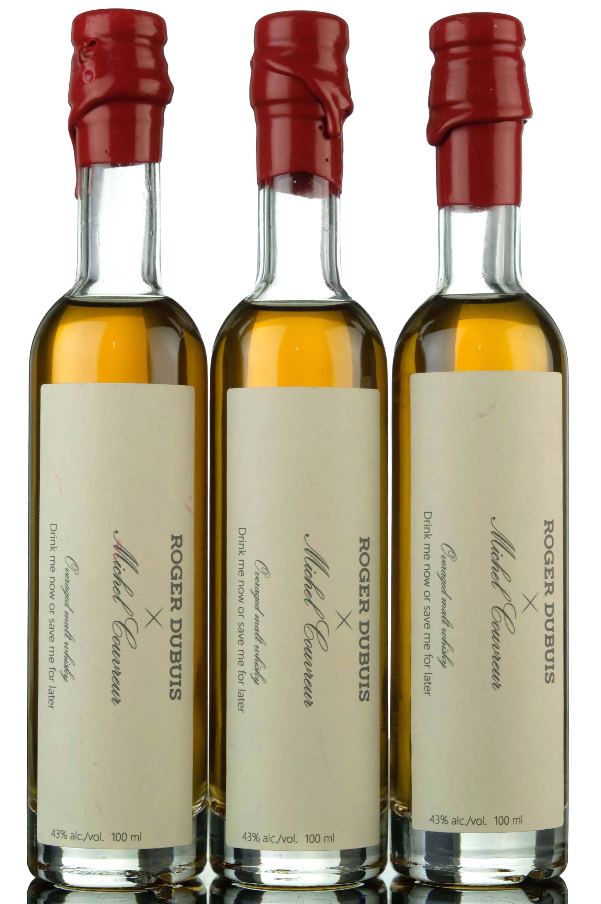 3 x Michel Couvreur Overaged French Malt Whisky - 10cl