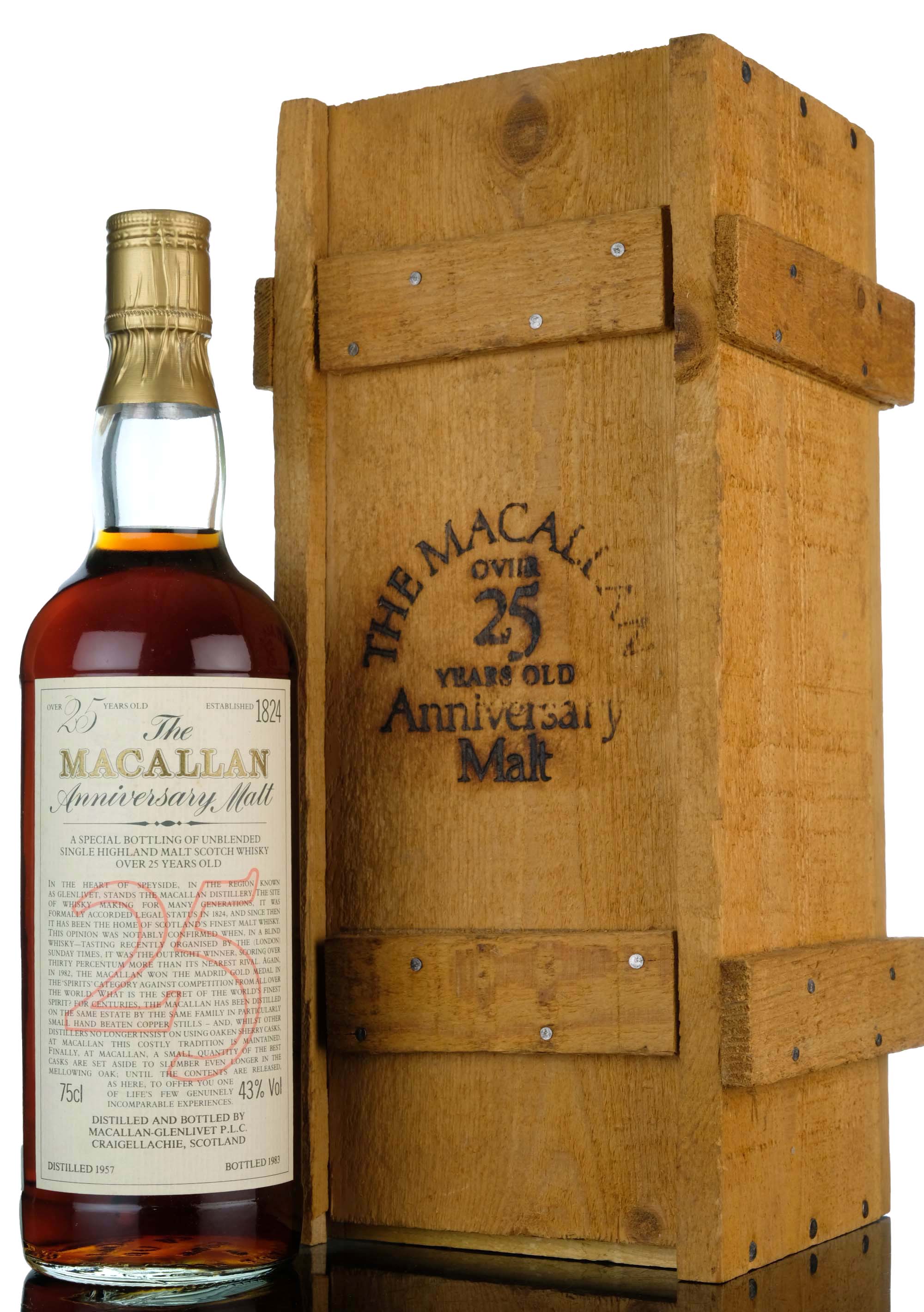 Macallan 1957-1983 - 25 Year Old Anniversary Malt - First Release