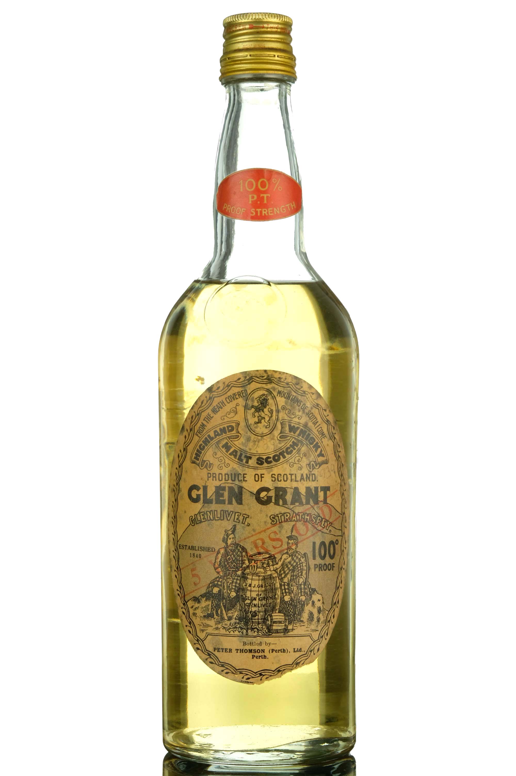 Glen Grant 5 Year Old - Peter Thomson - Early 1960s - 100 Proof