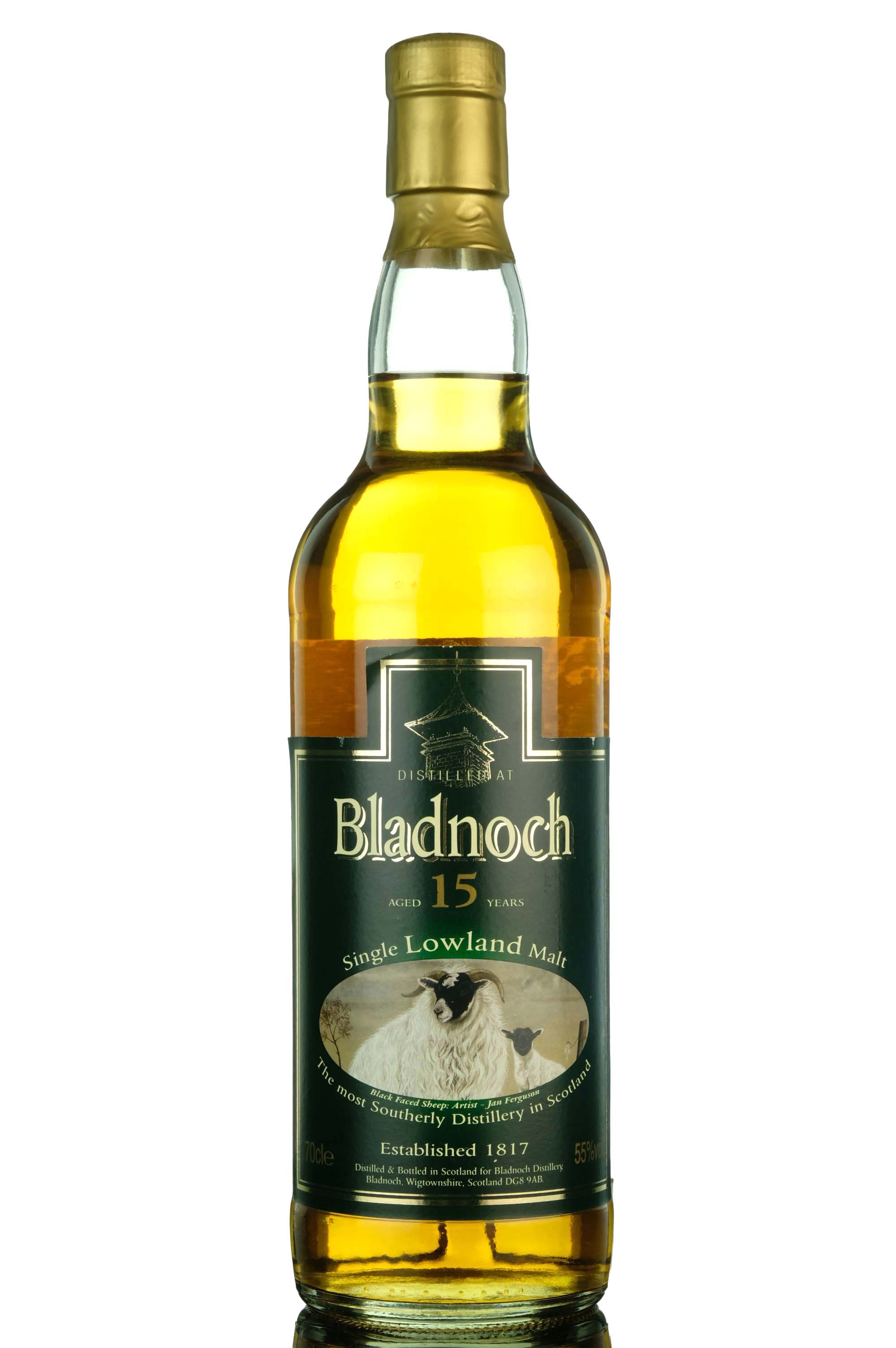 Bladnoch 15 Year Old - Early 2000s - 55%