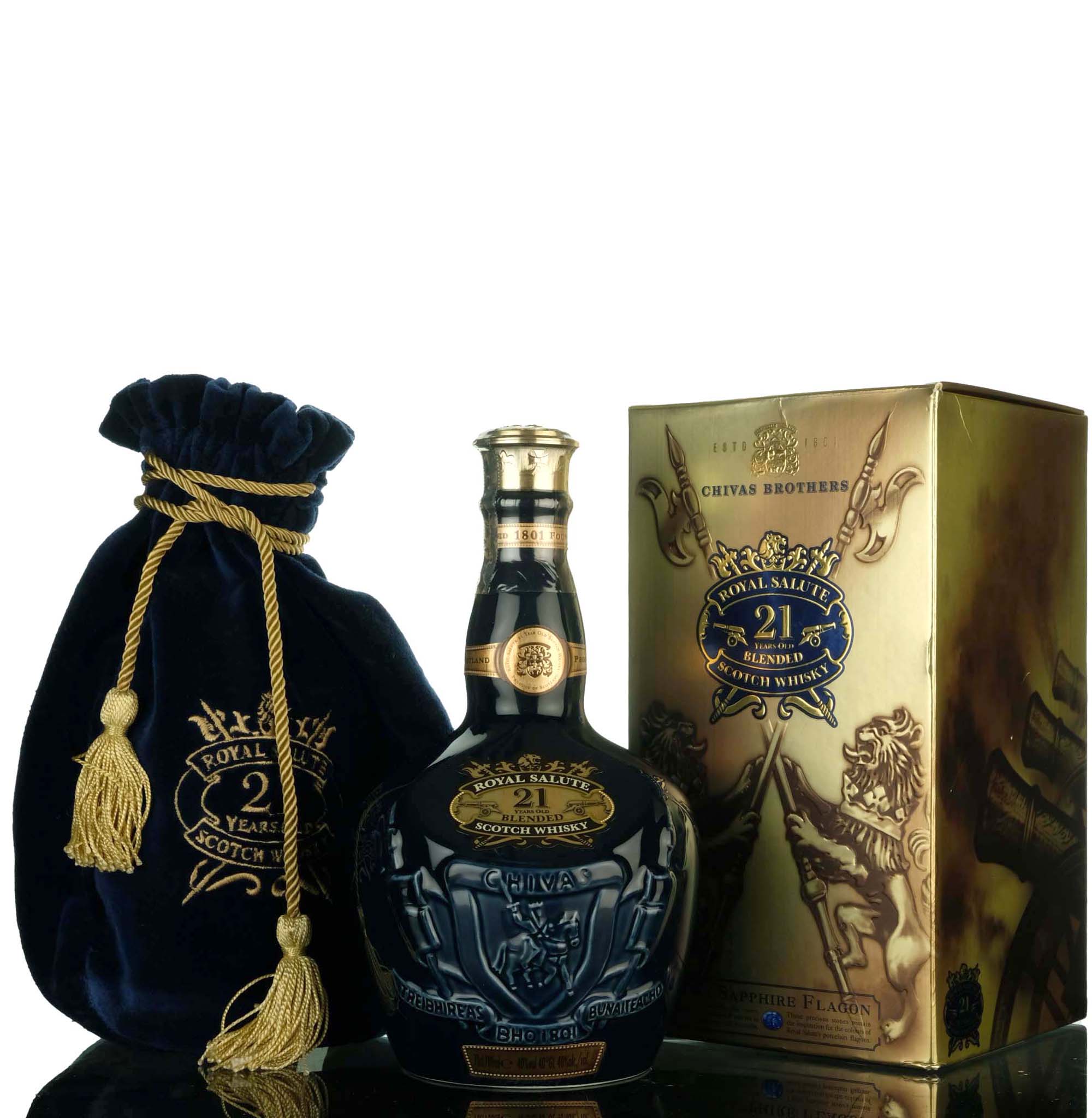 Royal Salute 21 Year Old - Blue Ceramic - 2008 Release