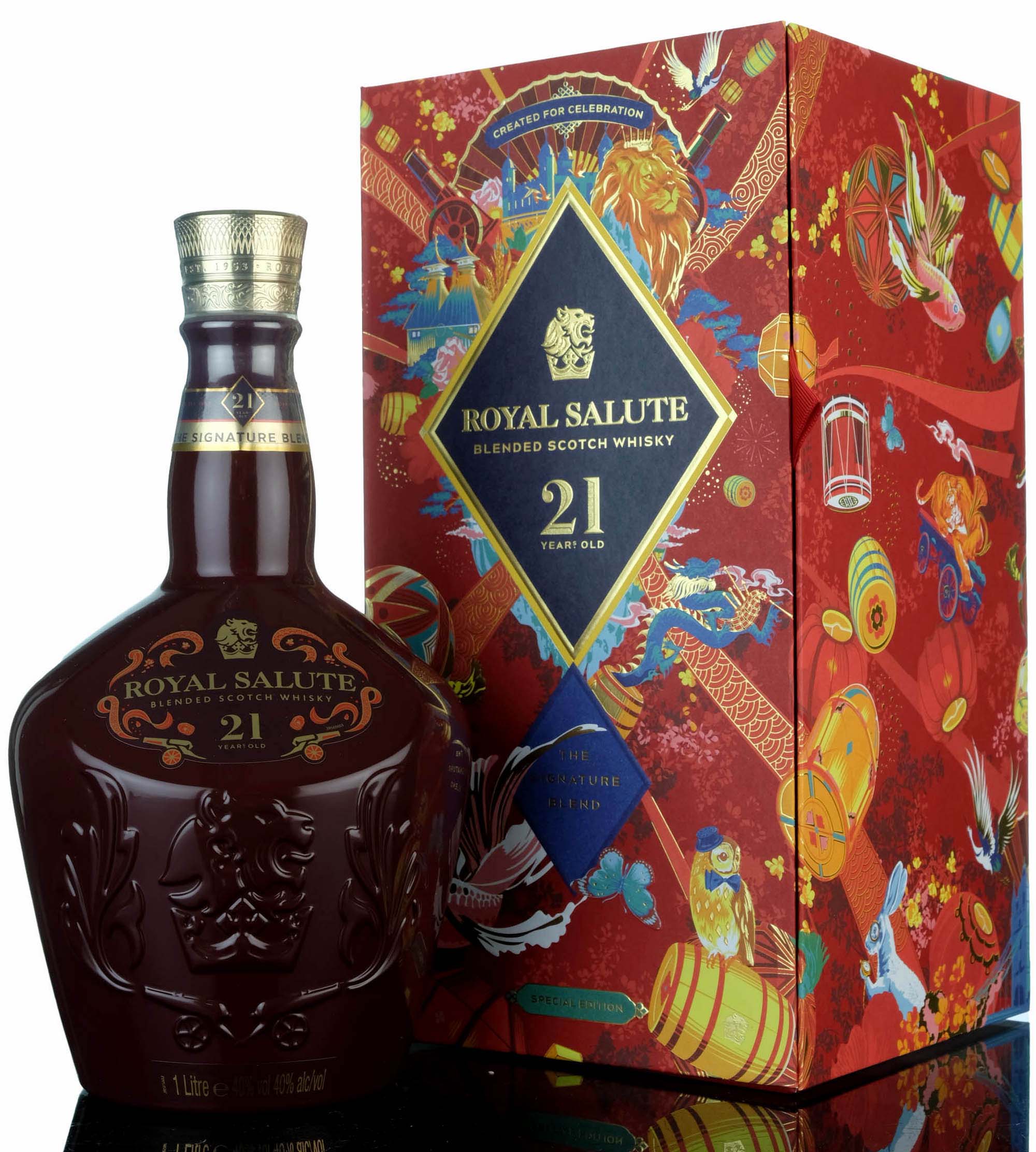 Royal Salute 21 Year Old - The Signature Blend - Special Edition - Ruby Ceramic - 2022 Rel