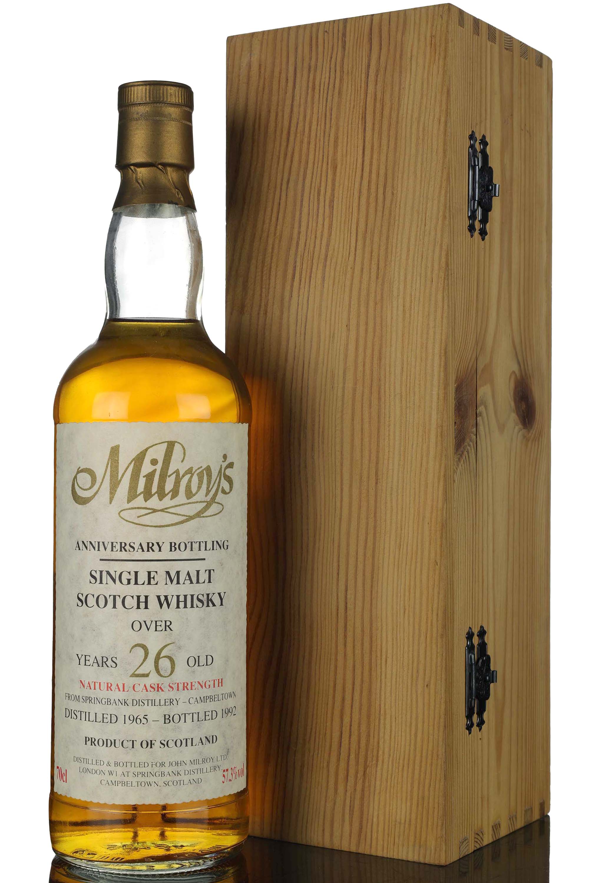 Springbank 1965-1992 - 26 Year Old - Milroys Anniversary Bottling