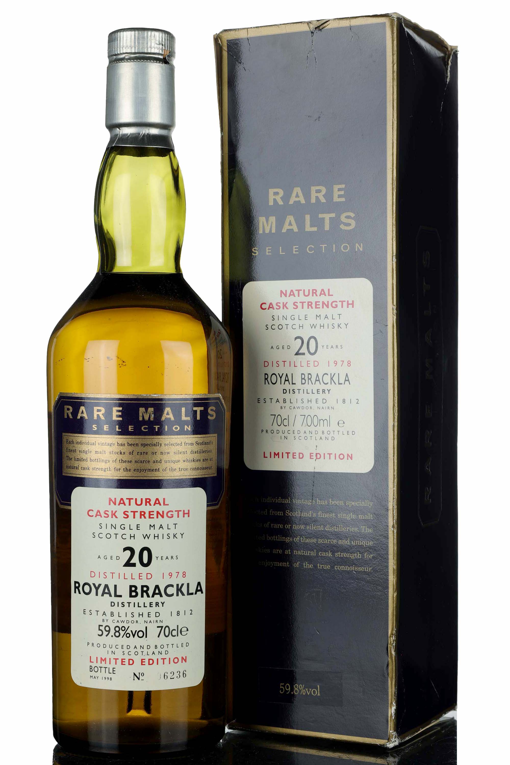 Royal Brackla 1978-1998 - 20 Year Old - Rare Malts 59.8%