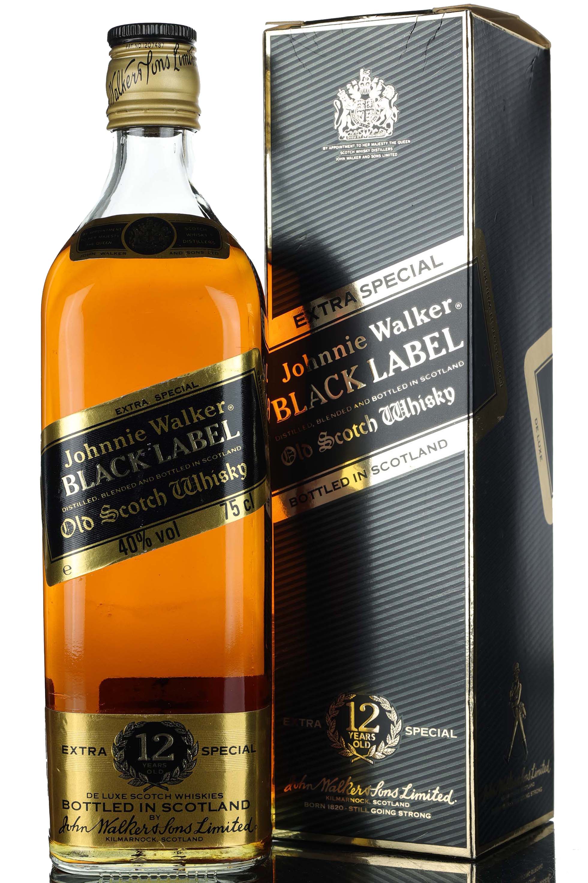 Johnnie Walker 12 Year Old - Black Label - Extra Special - 1980s