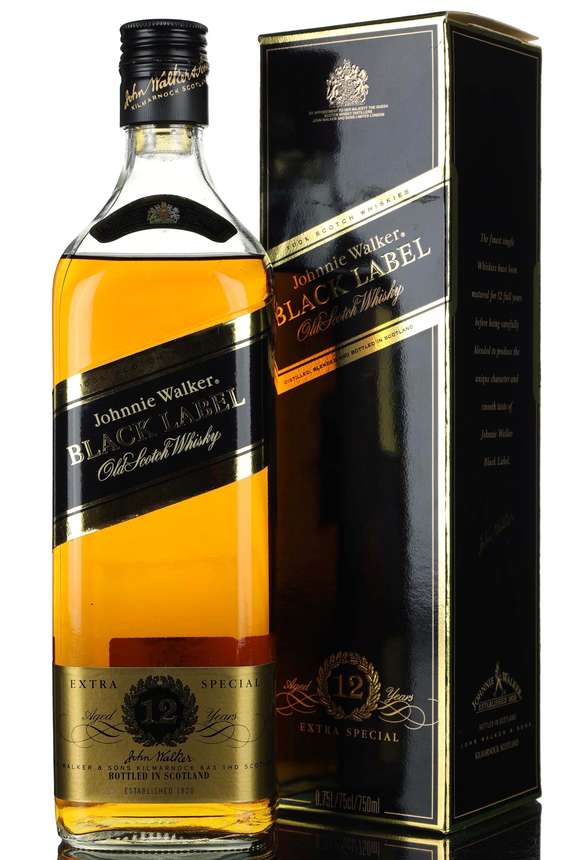 Johnnie Walker 12 Year Old - Black Label - Extra Special - 1990s