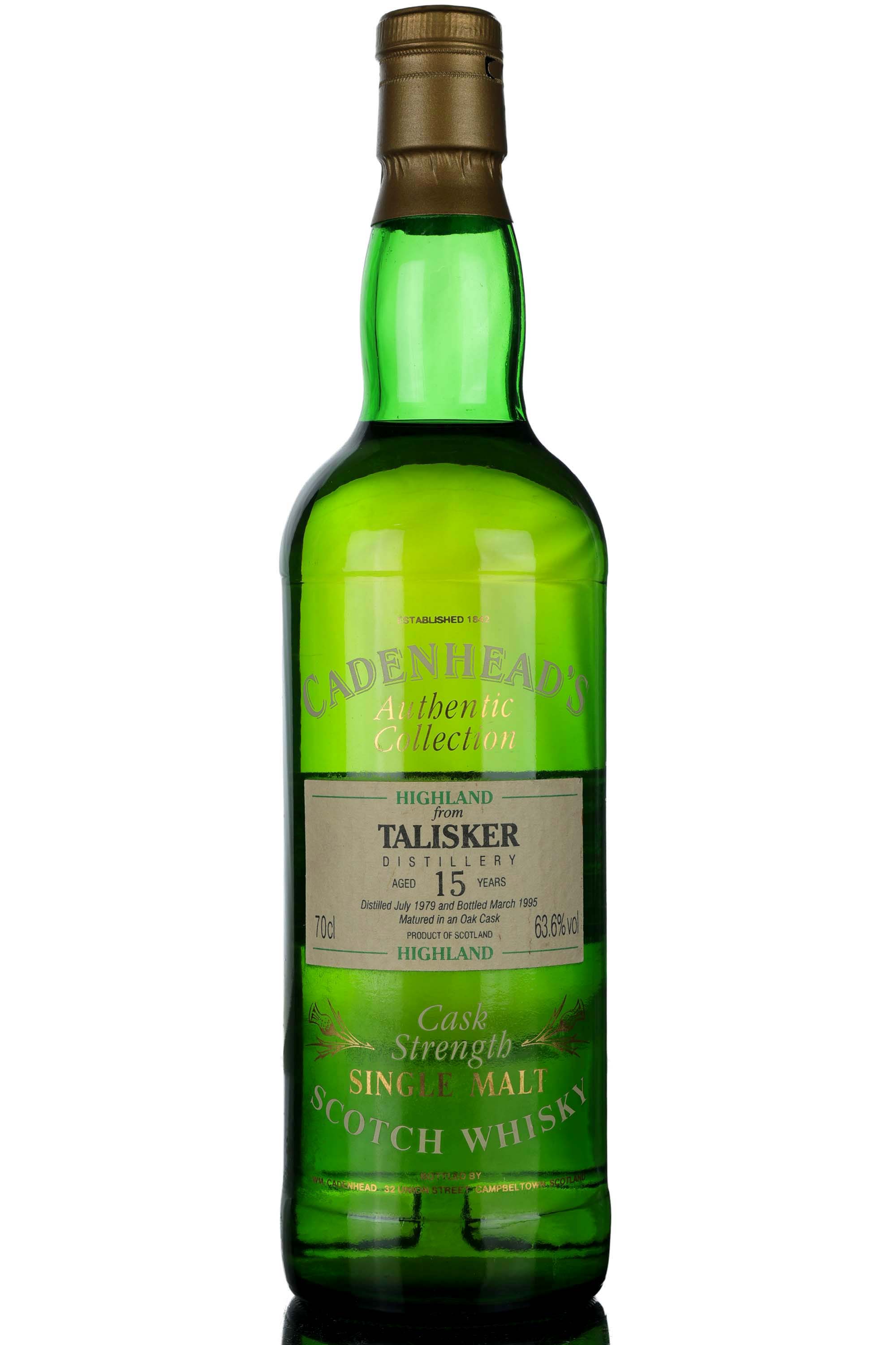 Talisker 1979-1995 - 15 Year Old - Cadenheads Authentic Collection - Single Cask