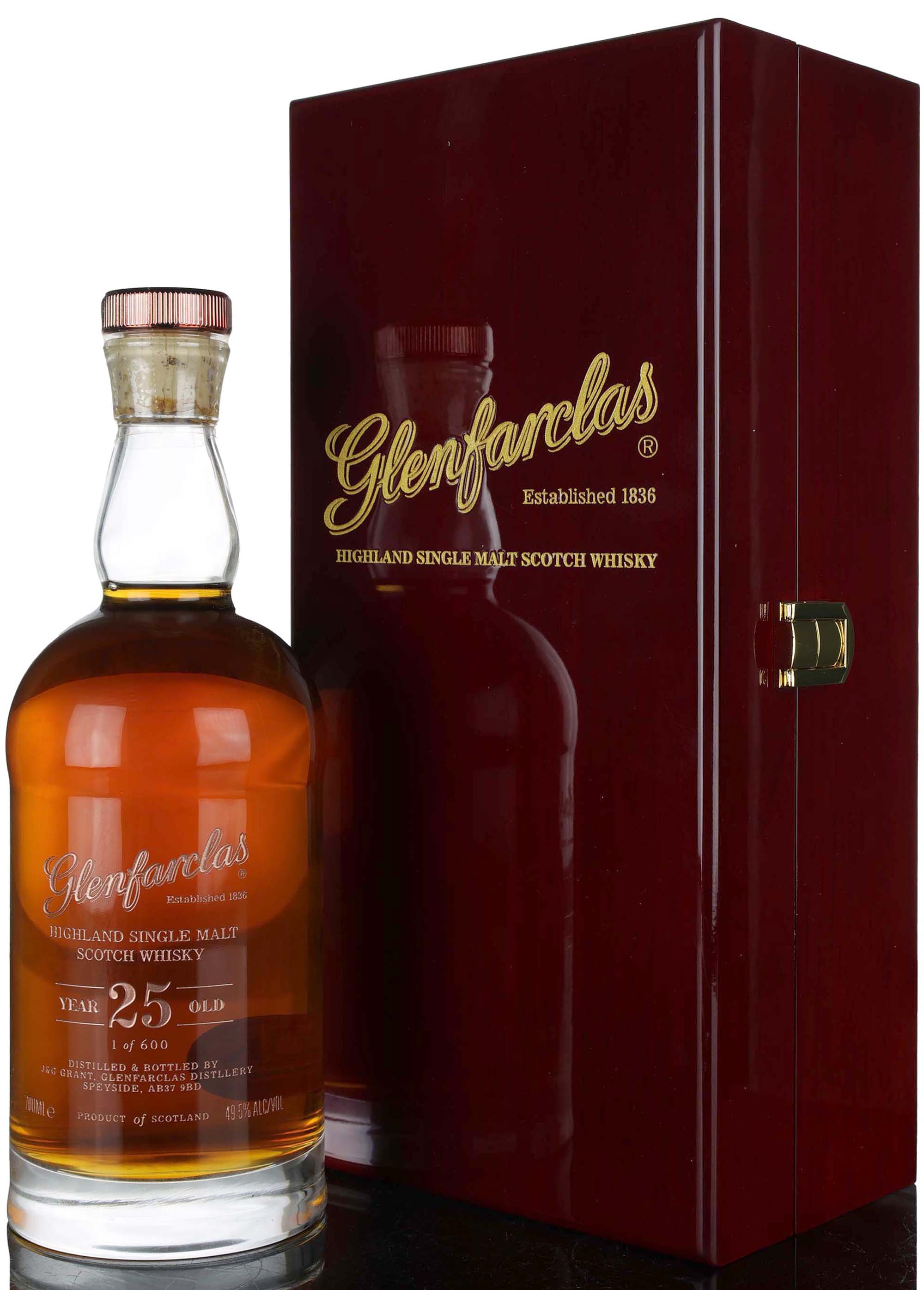 Glenfarclas 25 Year Old - Glencairn Crystal Decanter - 2021 Release - UK Exclusive