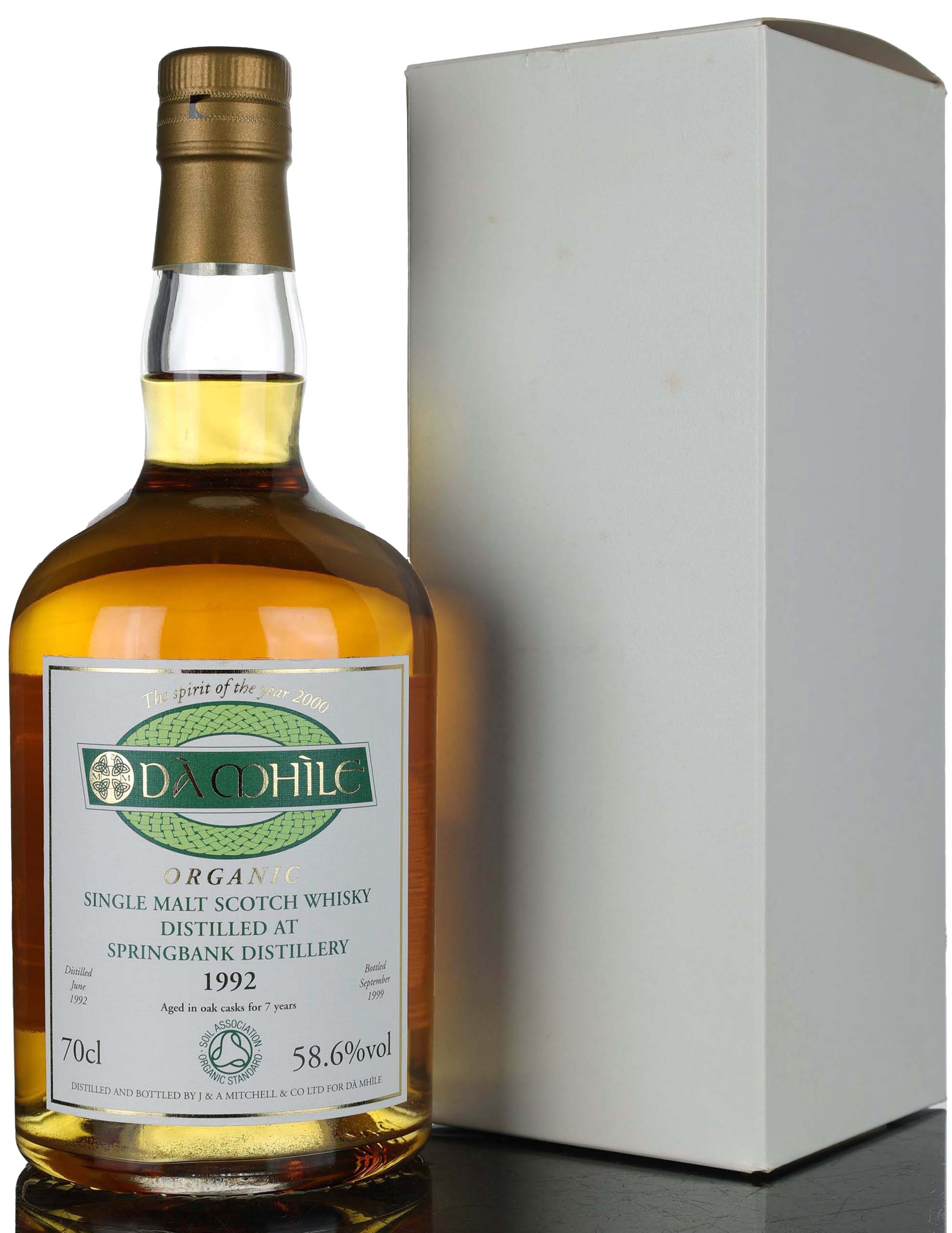 Springbank 1992-1999 - 7 Year Old - Da Mhile Exclusive - First Organic Whisky - Cask Stren