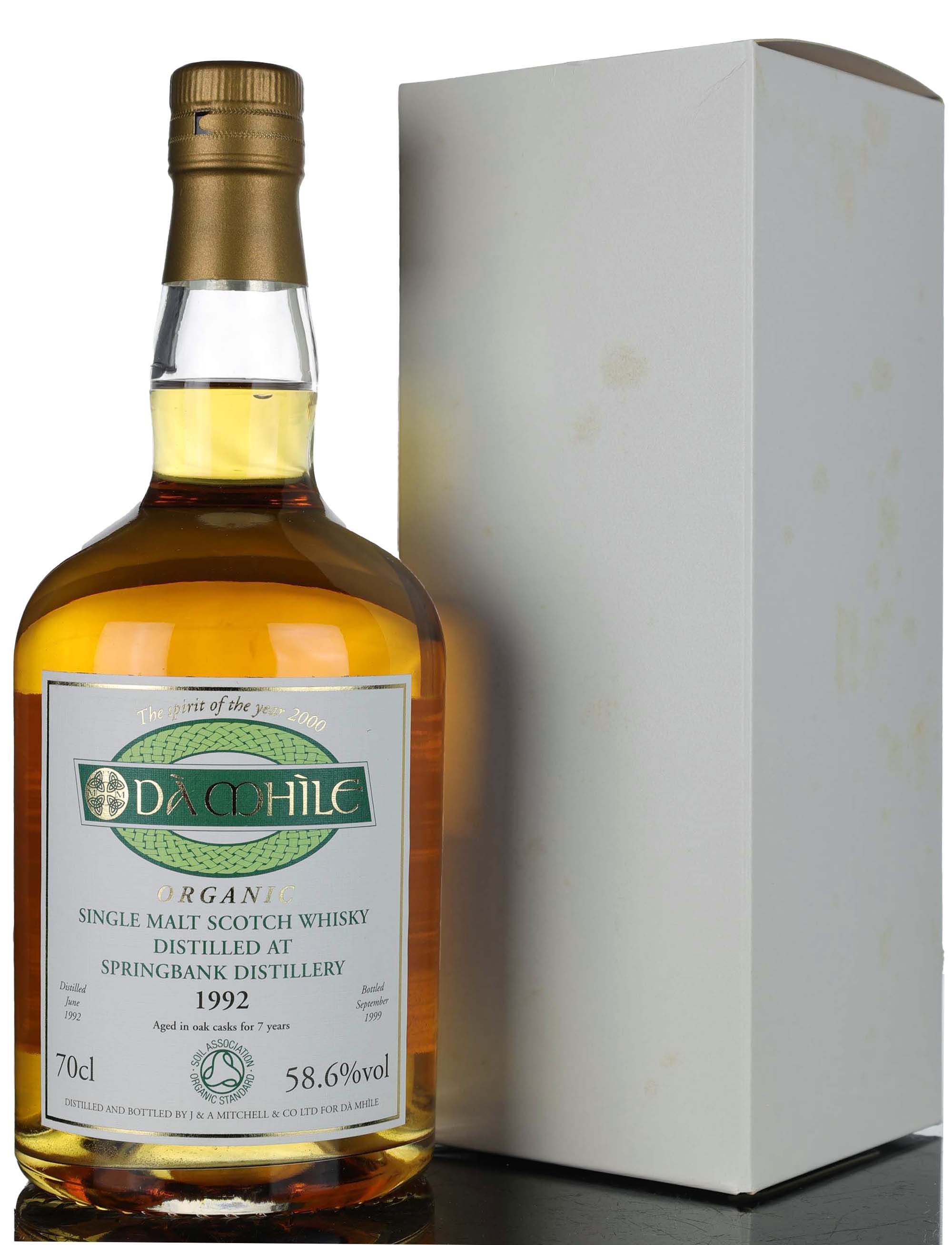 Springbank 1992-1999 - 7 Year Old - Da Mhile Exclusive - First Organic Whisky - Cask Stren