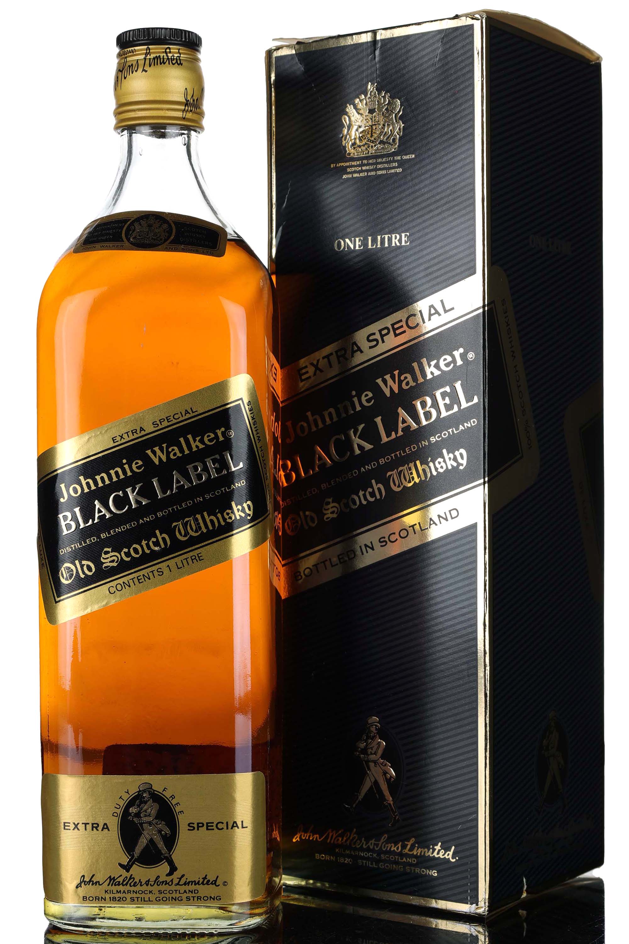 Johnnie Walker Black Label - Extra Special - 1980s - 1 Litre