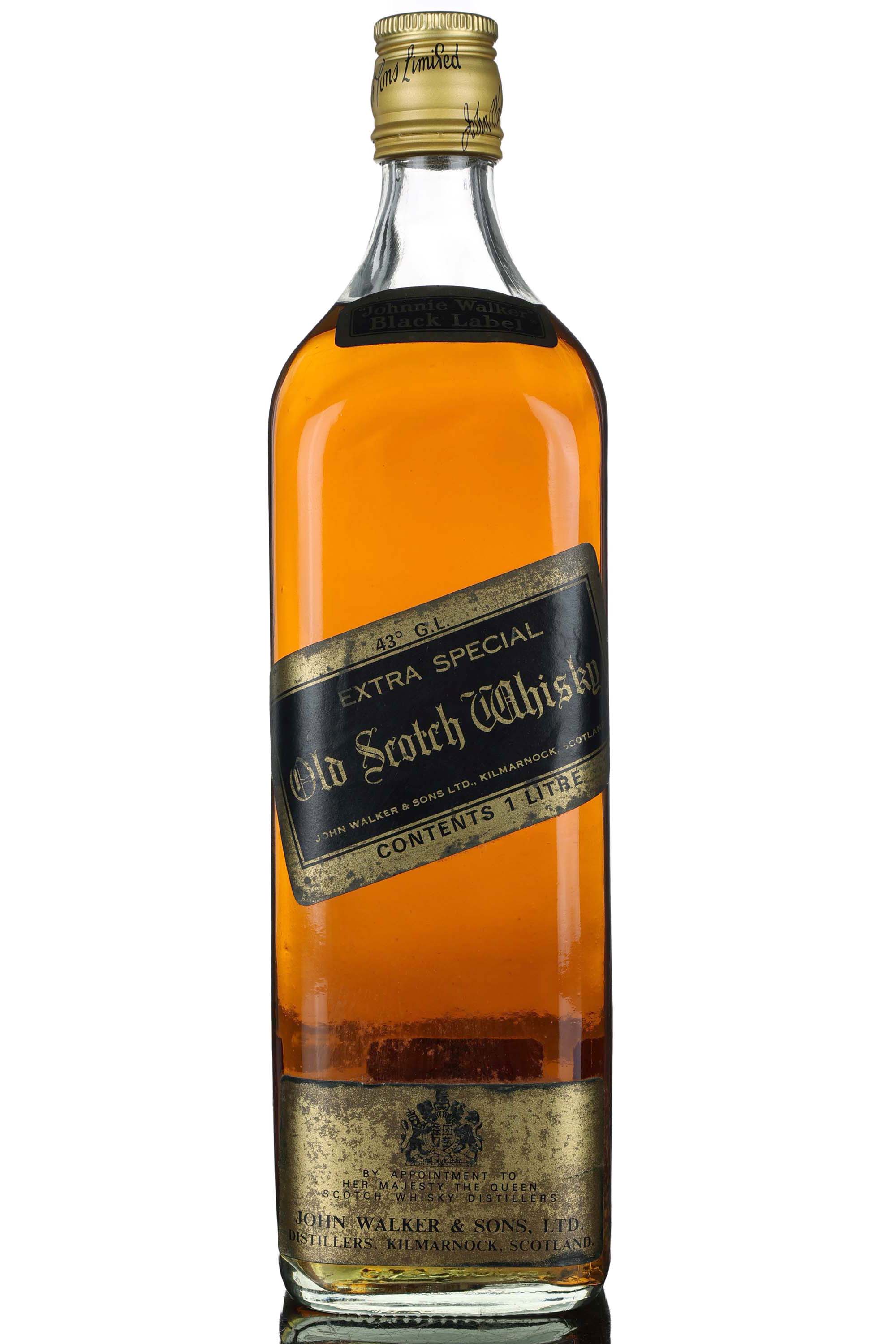 Johnnie Walker Black Label - Extra Special - 1980s - 1 Litre