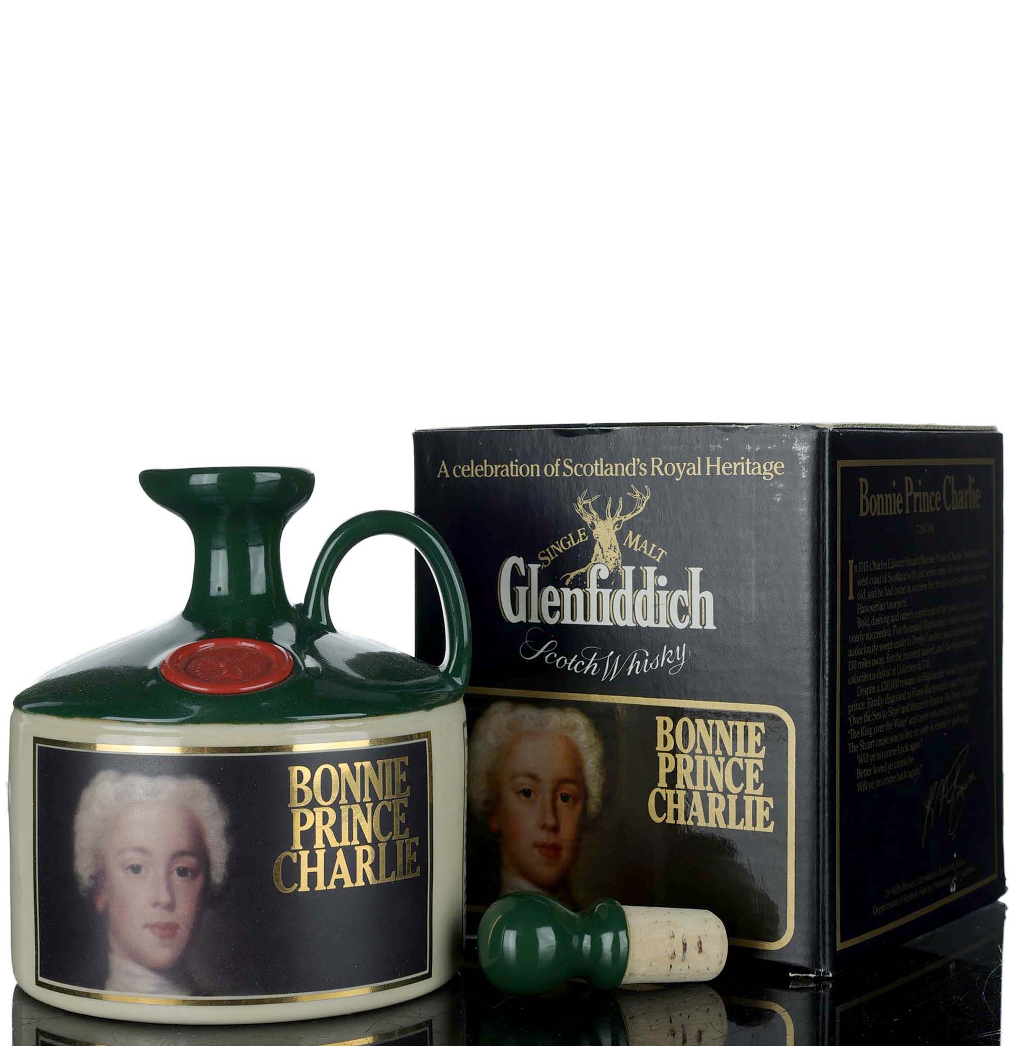 Glenfiddich Scotlands Royal Heritage - Bonnie Prince Charlie Ceramic - 1980s