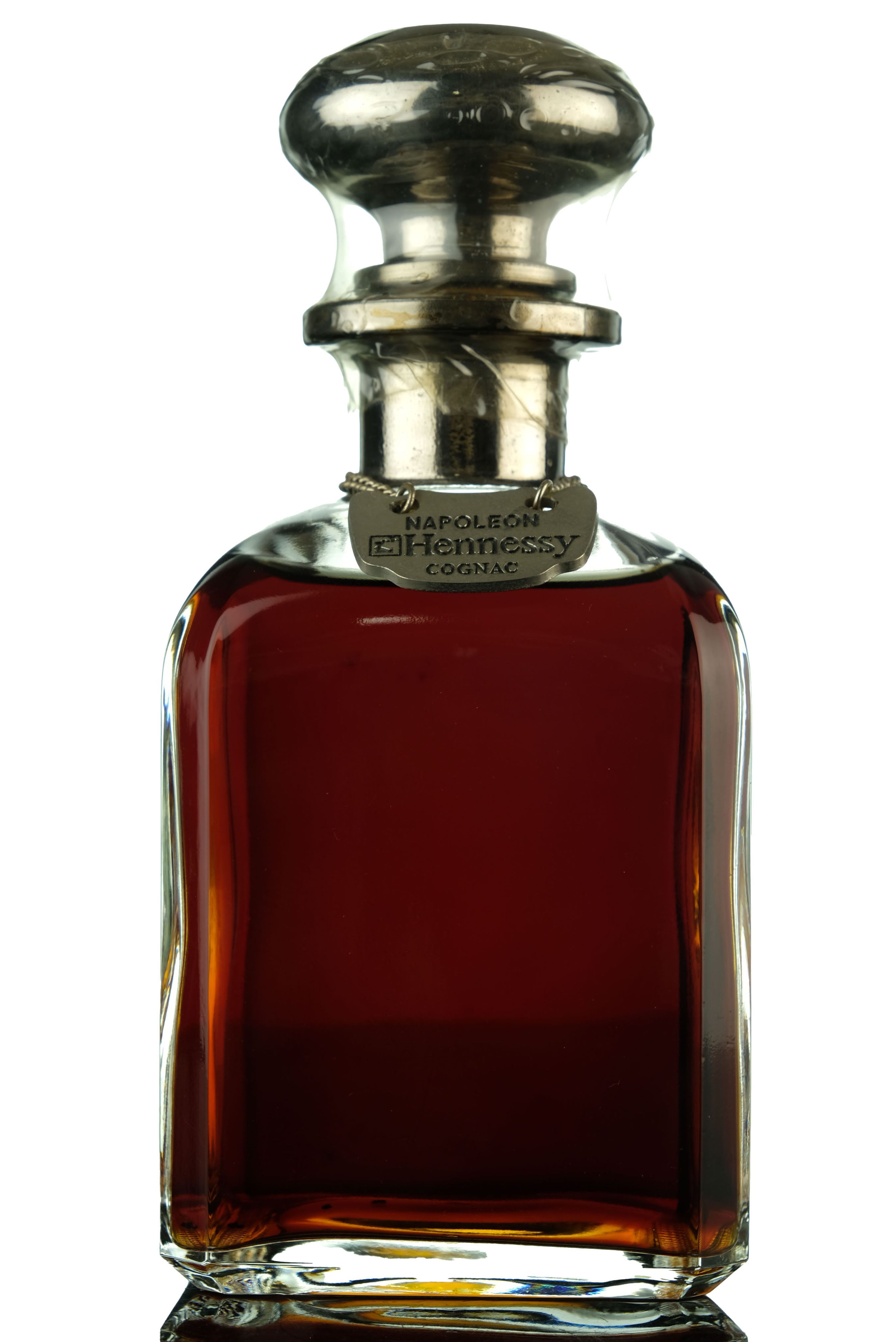 Hennessy Napoleon Cognac - Silver Top Library Decanter - 1980s