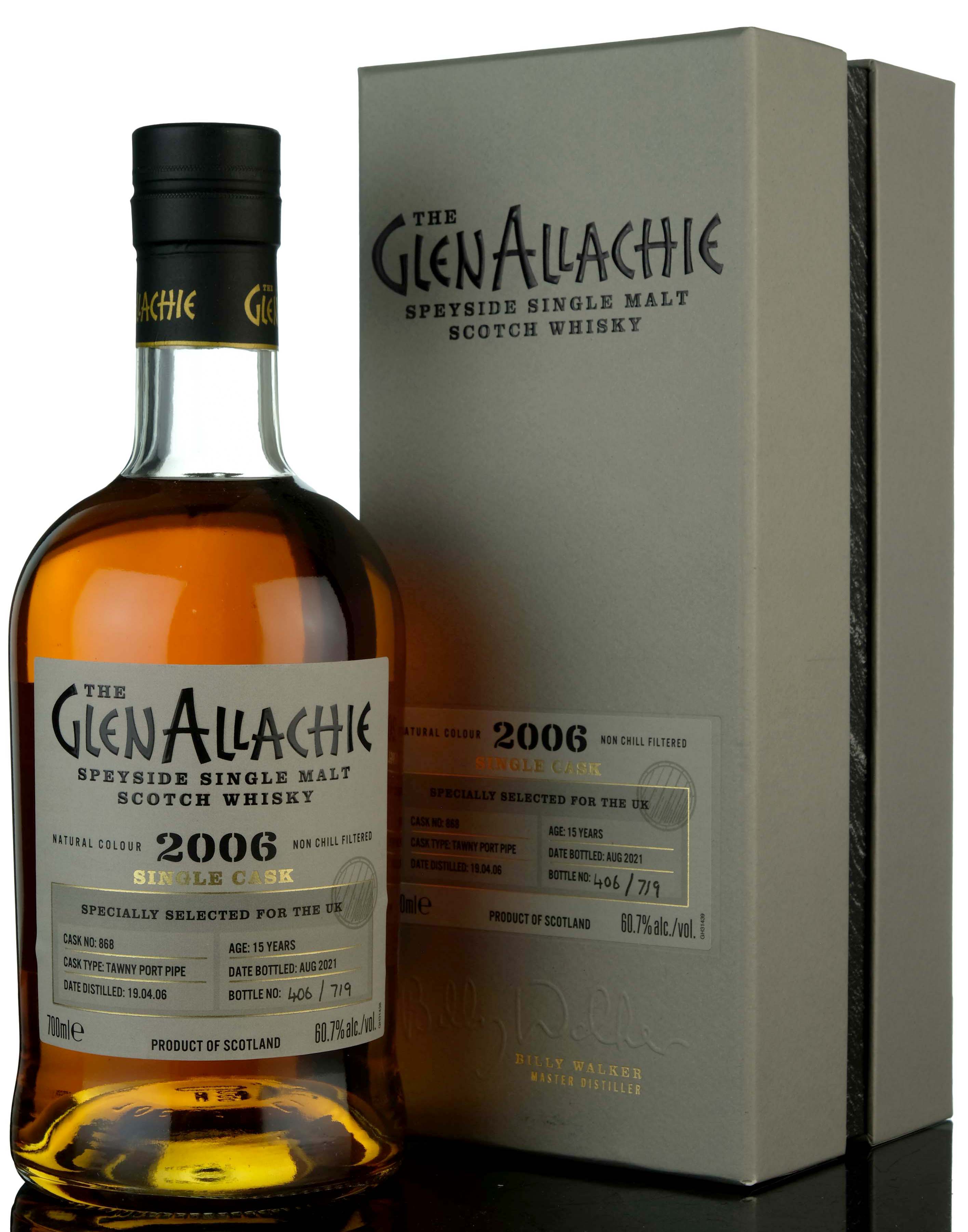 Glenallachie 2006-2021 - 15 Year Old - Single Cask 868 - UK Exclusive