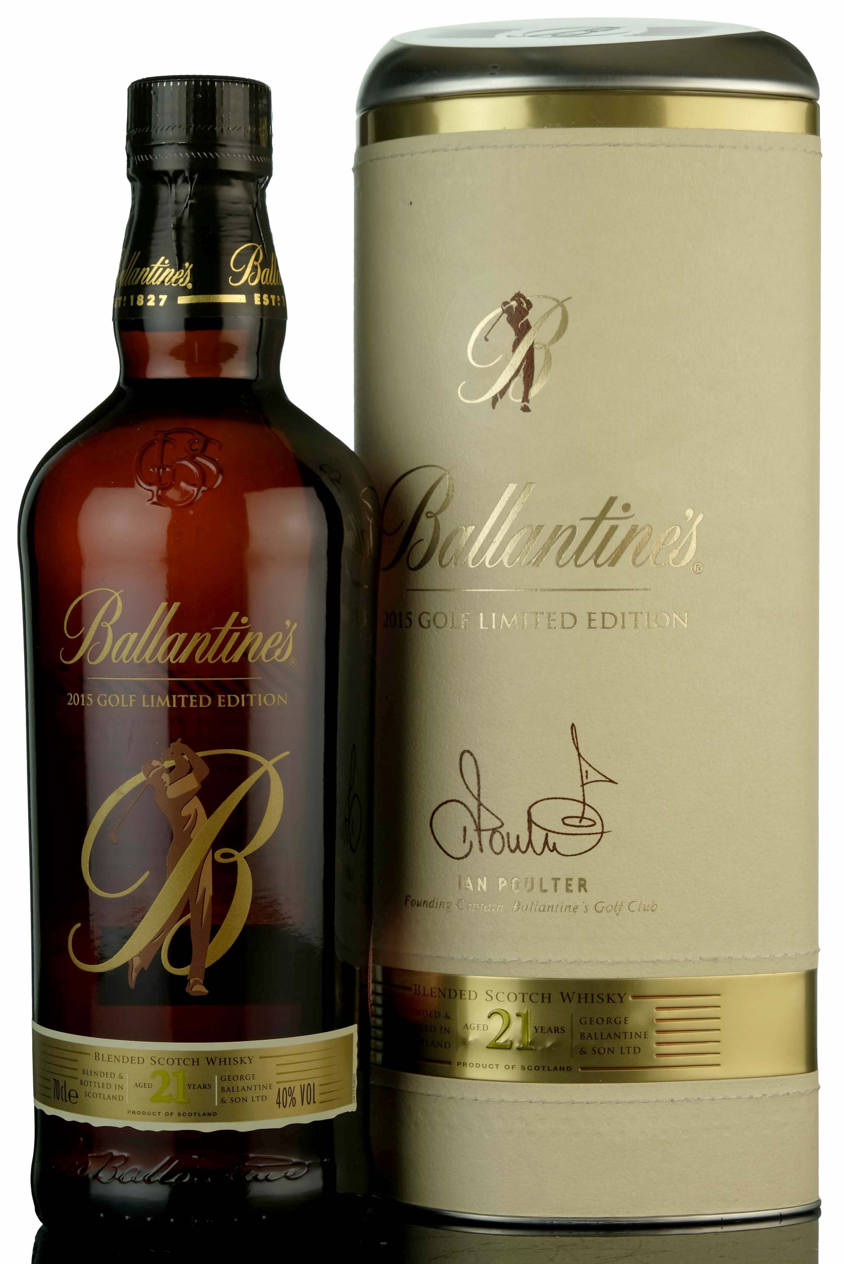 Ballantines 21 Year Old - Ian Poulter 2015 Golf Limited Edition