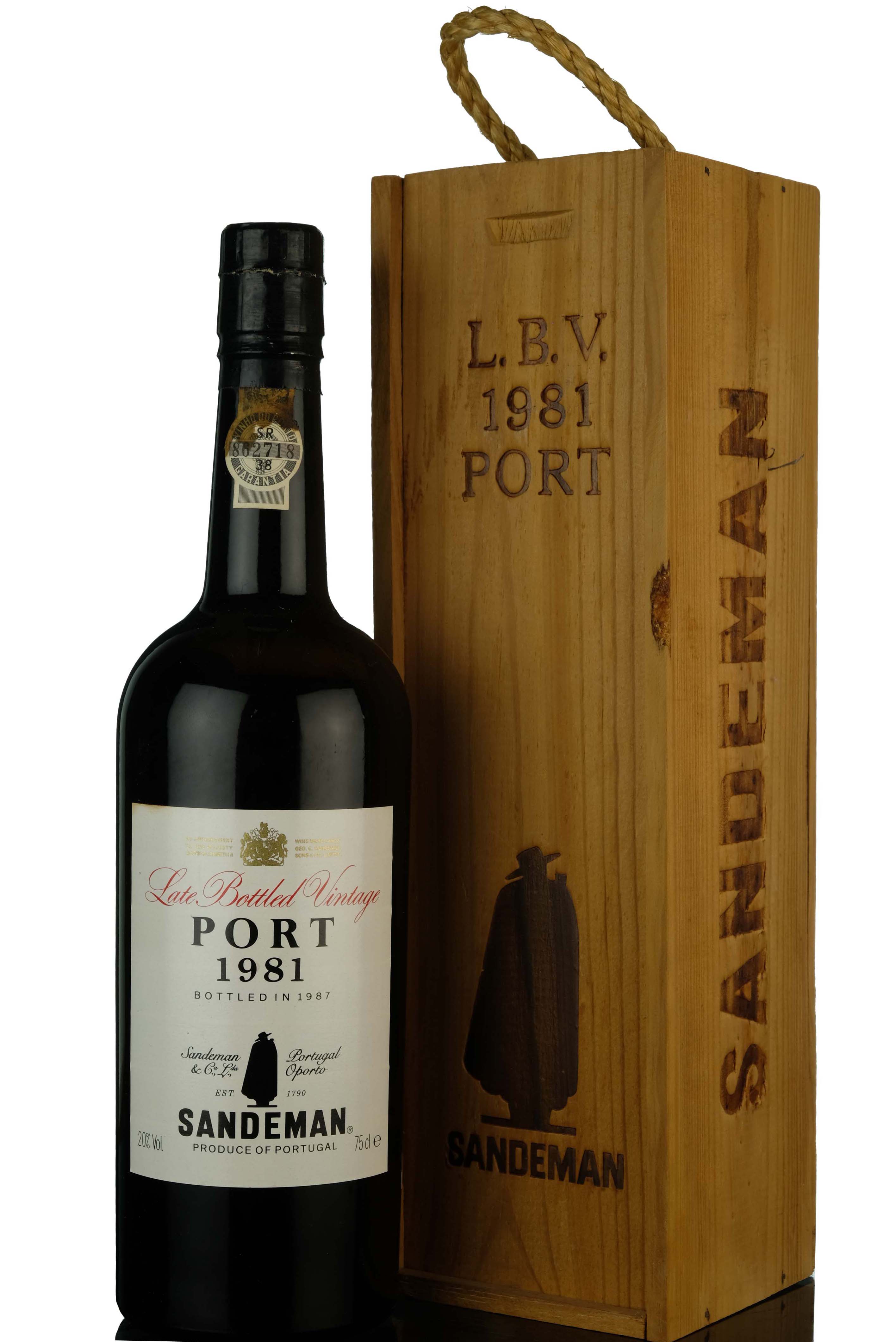 Sandeman 1981 Vintage Port - Bottled 1987