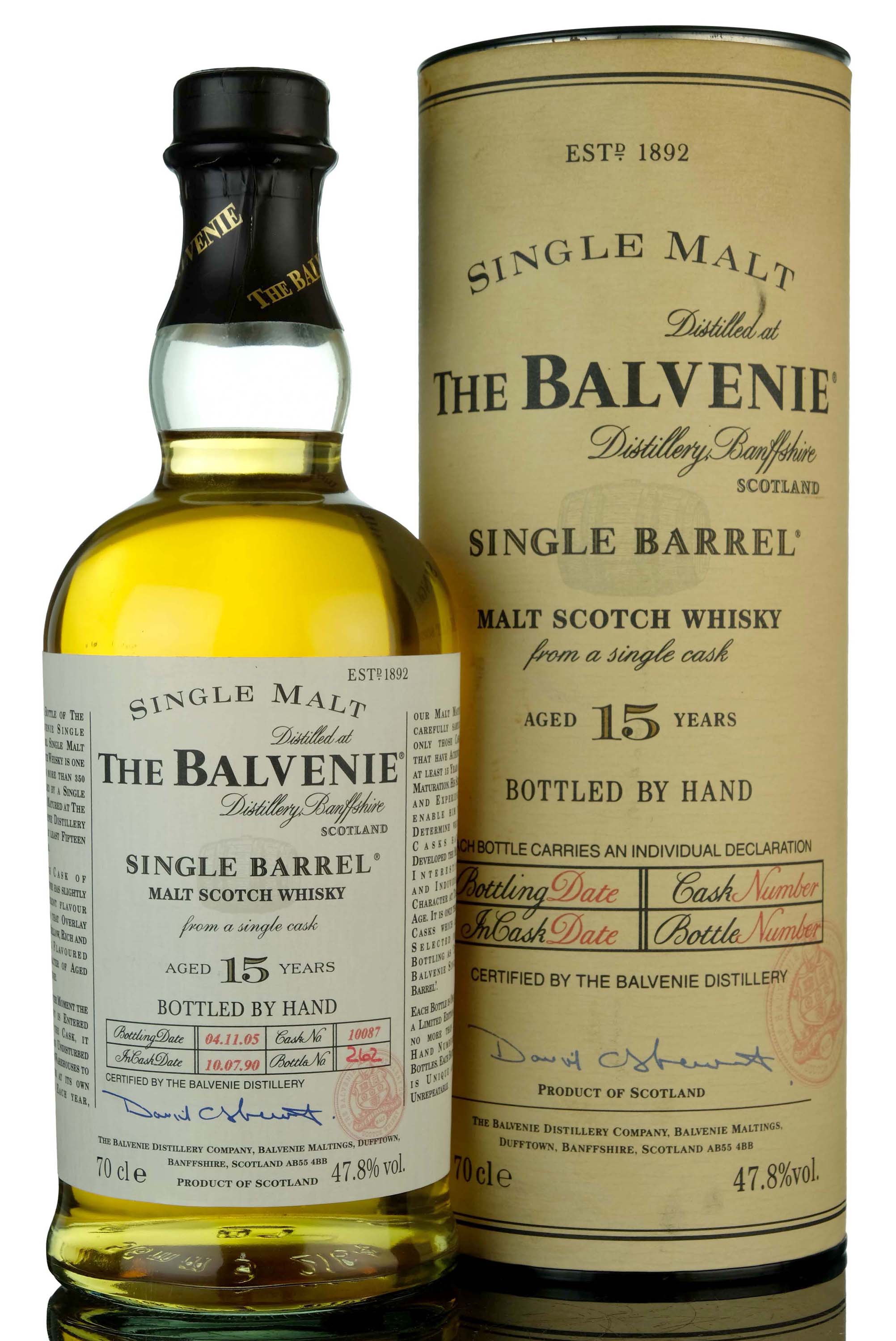 Balvenie 1990-2005 - 15 Year Old - Single Barrel 10087