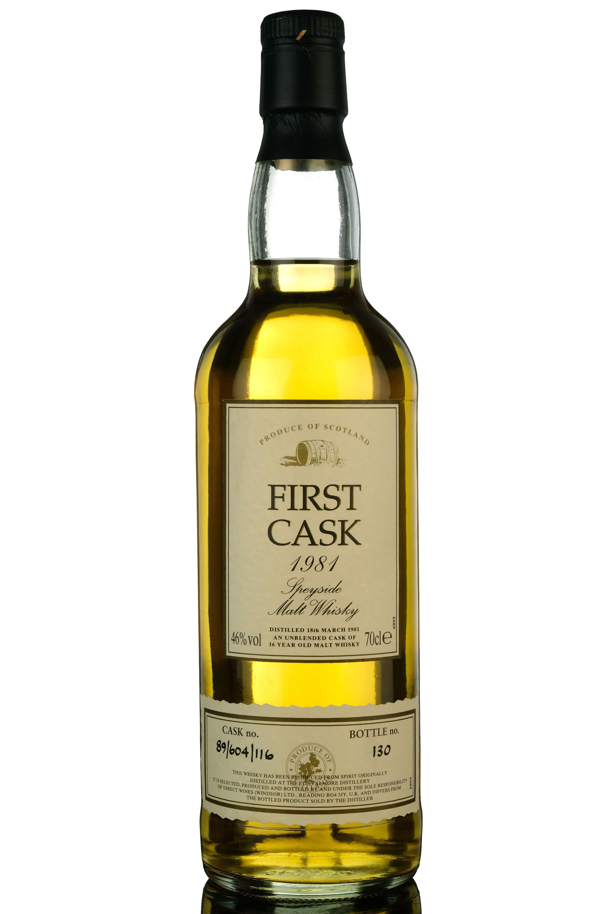Convalmore 1981 - 16 Year Old - First Cask - Single Cask 89/604/116