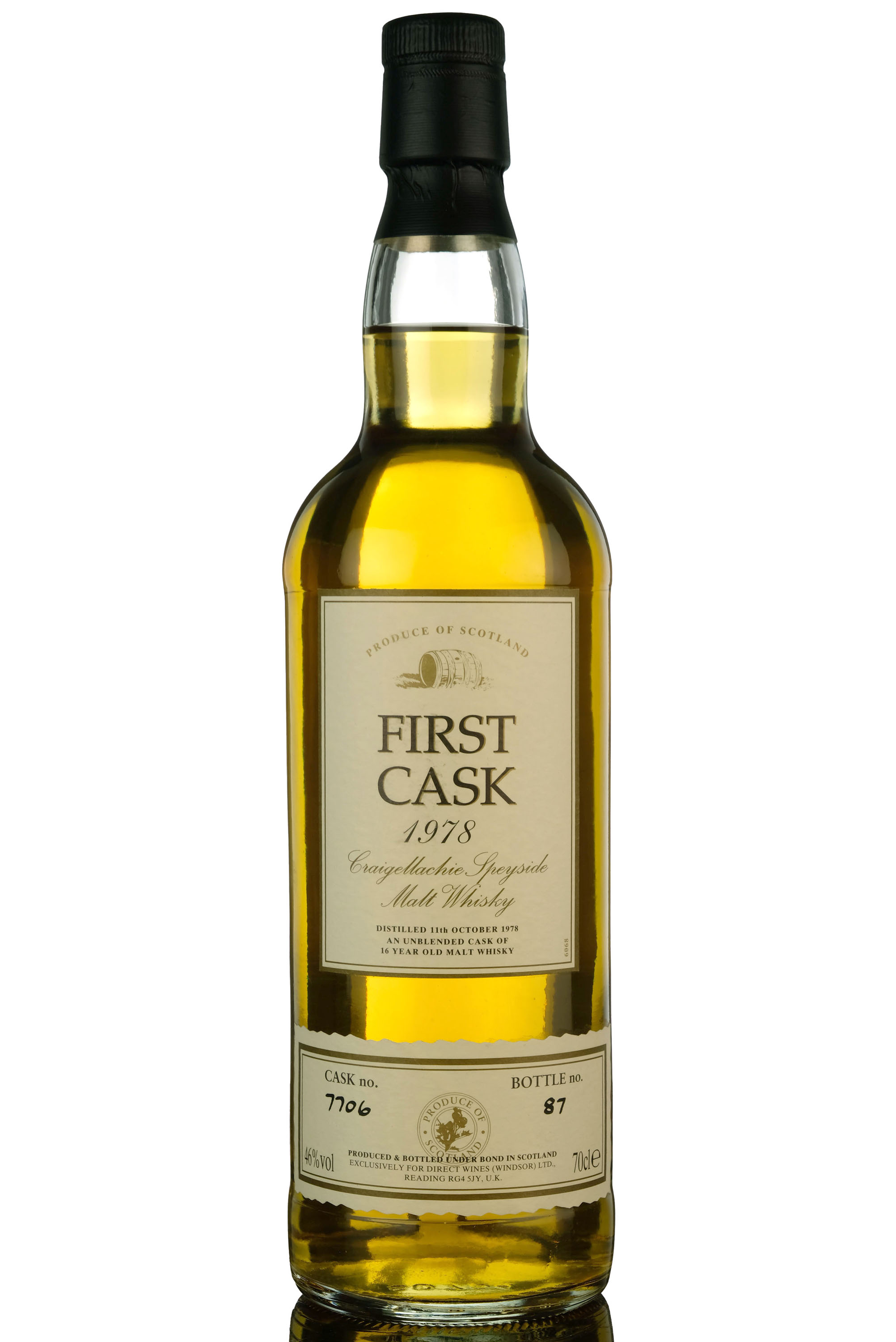 Craigellachie 1978 - 16 Year Old - First Cask - Single Cask 7706