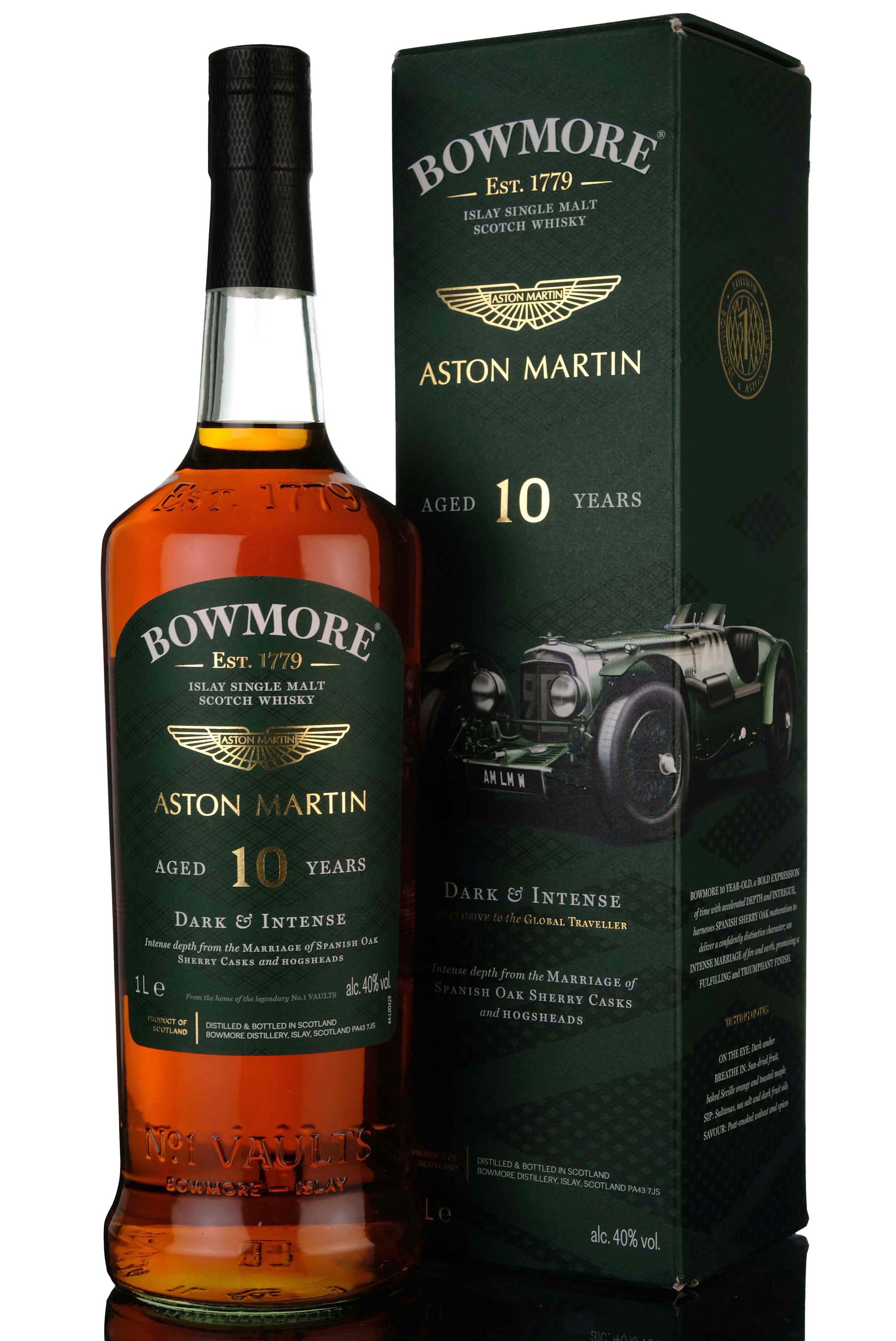 Bowmore 10 Year Old - Aston Martin - Edition No.1 Dark & Intense - 2021 Release - 1 Litre