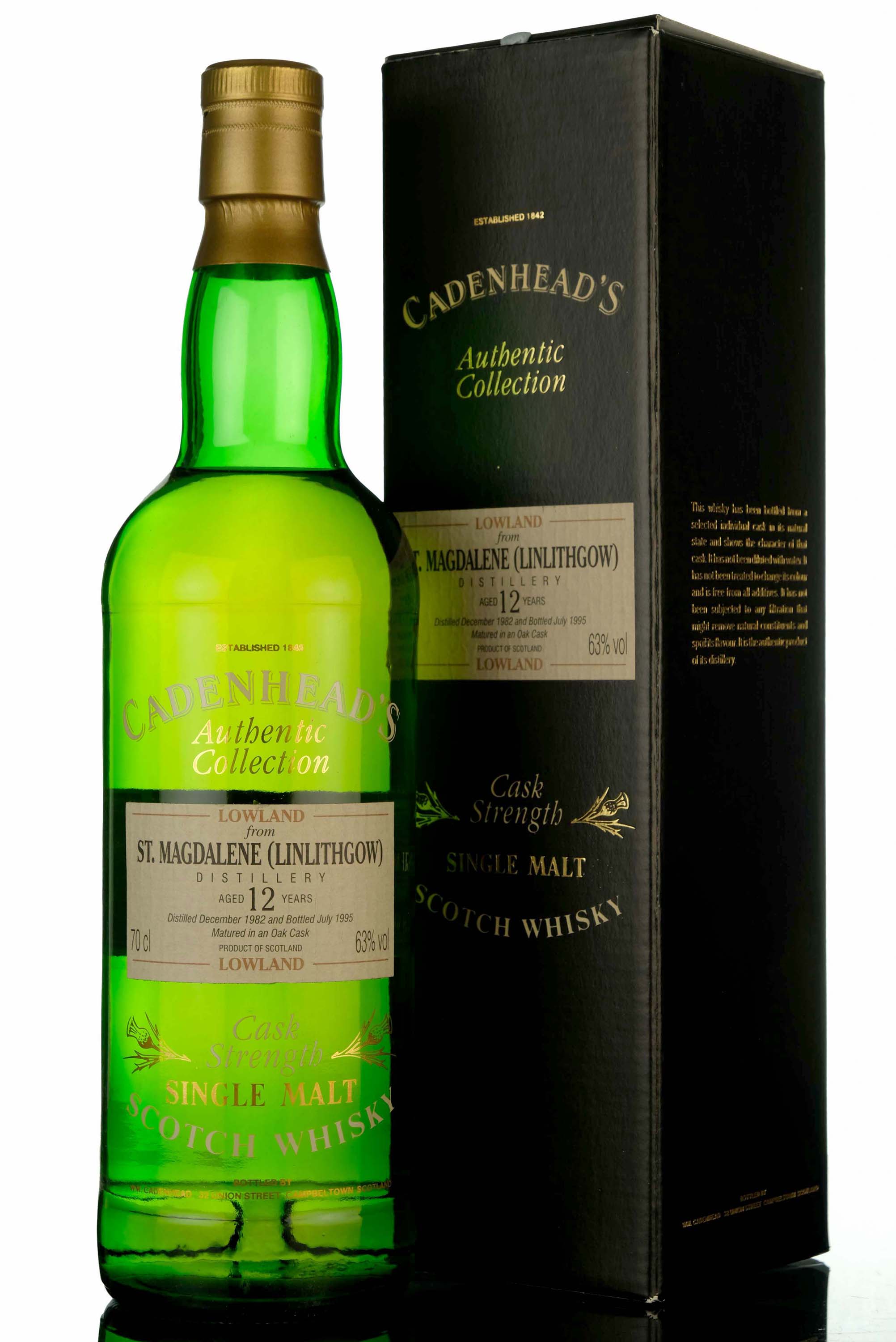 St Magdalene 1982-1995 - 12 Year Old - Cadenheads Authentic Collection - Single Cask