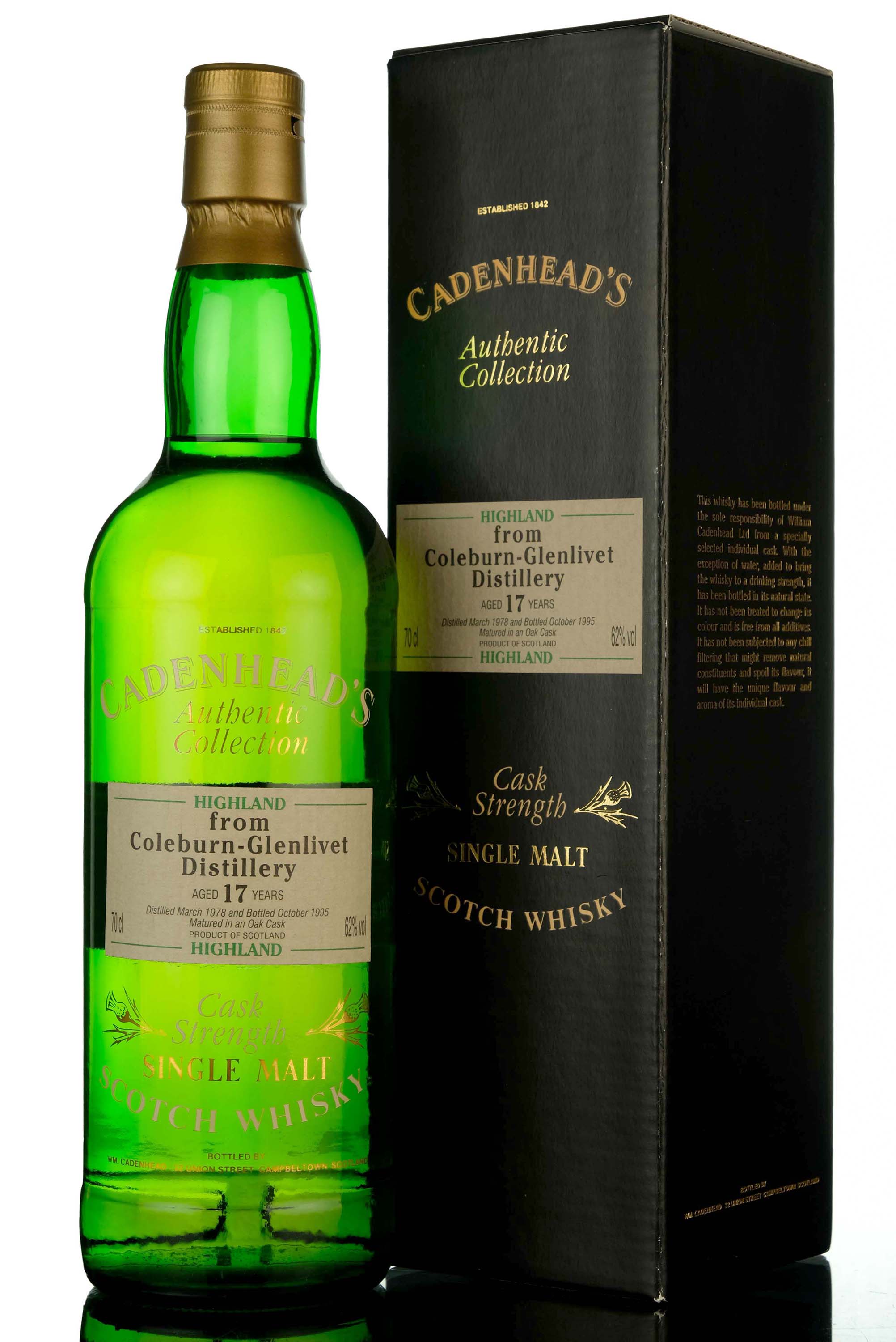 Coleburn 1978-1995 - 17 Year Old - Cadenheads Authentic Collection - Single Cask