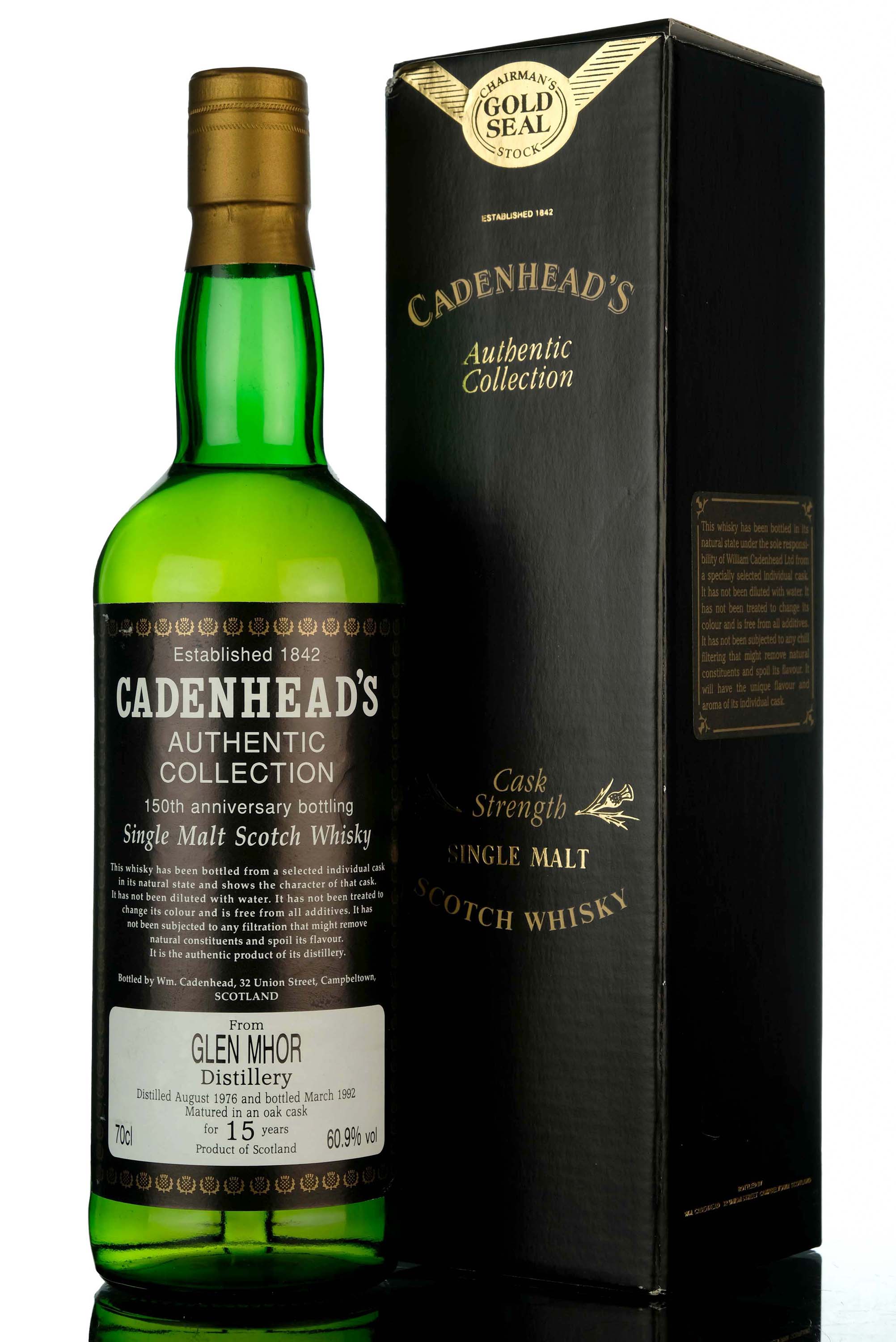 Glen Mhor 1976-1992 - 15 Year Old - Cadenheads Authentic Collection - 150th Anniversary - 