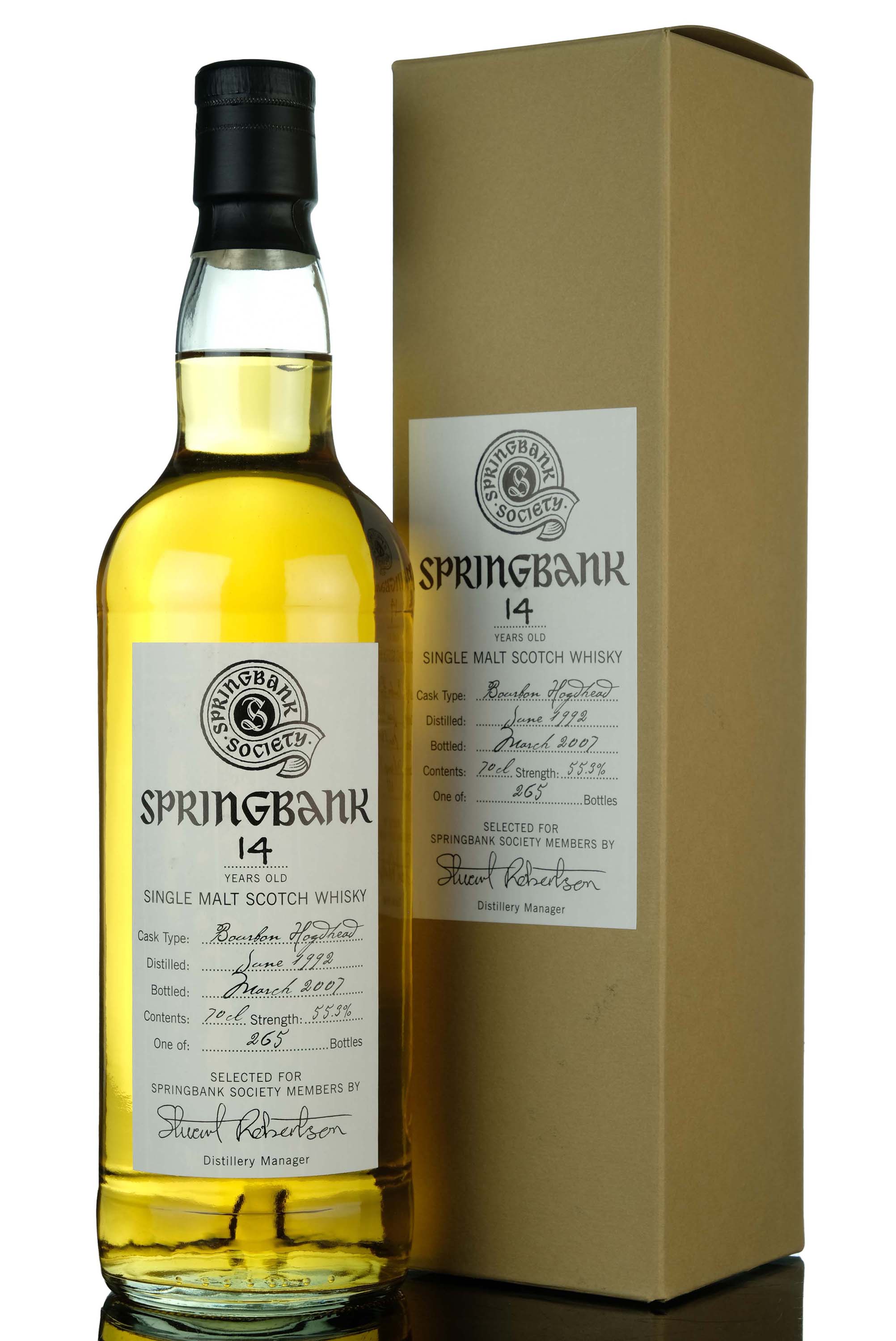 Springbank 1992-2007 - 14 Year Old - Society Exclusive
