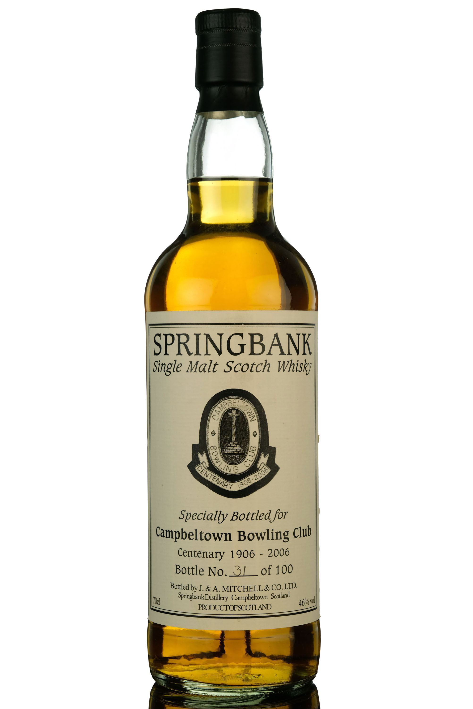 Springbank Specially Selected For Campbeltown Bowling Club Centenary 1906-2006