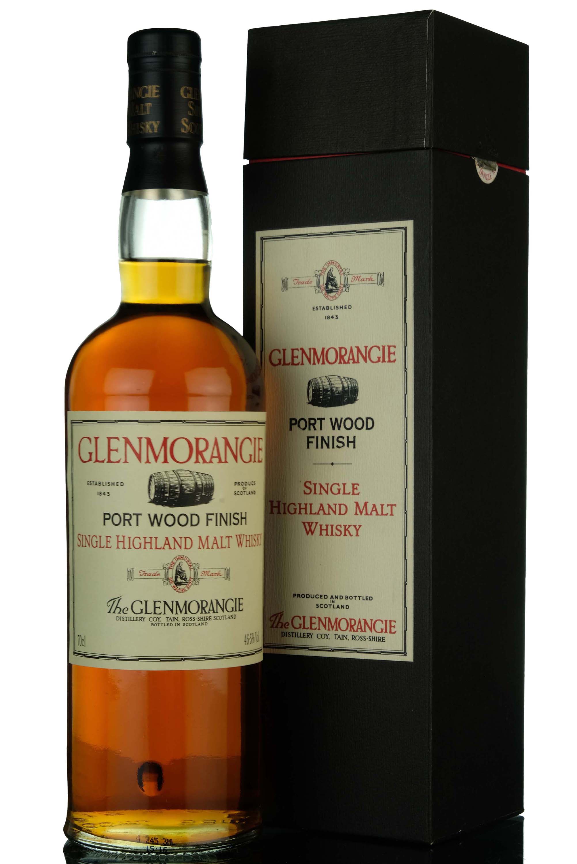 Glenmorangie 12 Year Old - Port Wood Finish - 1990s - First Release